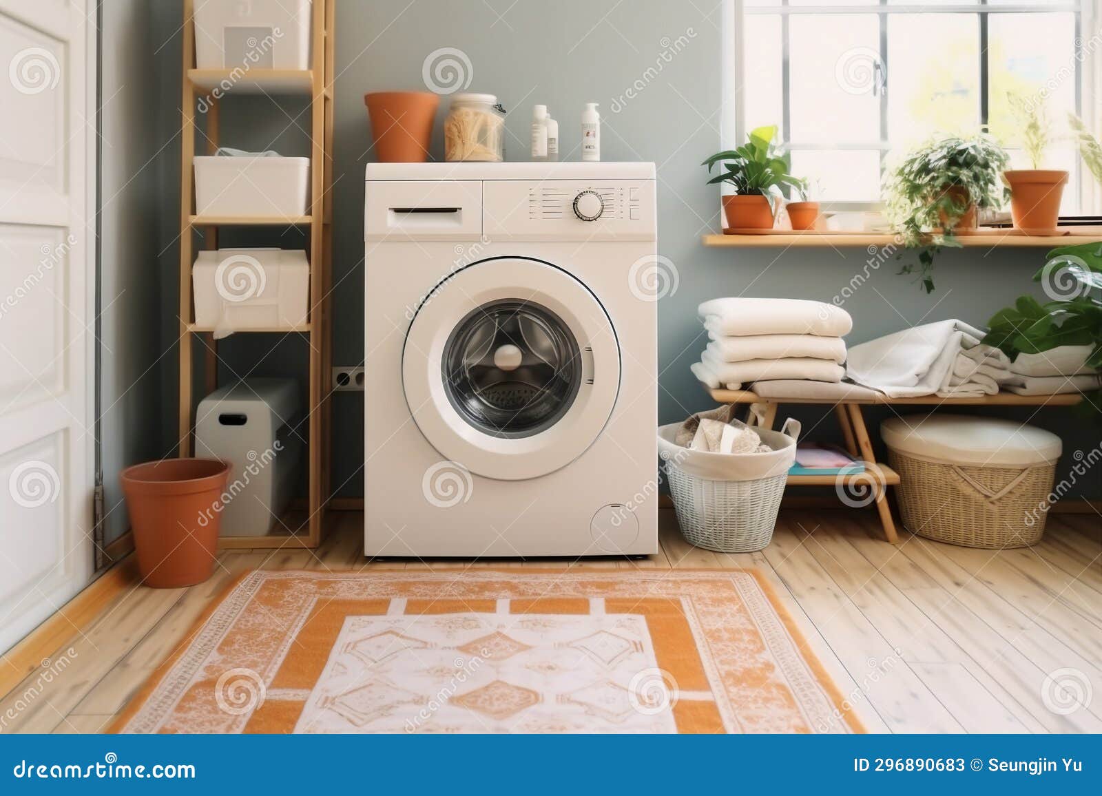 Laundry. Laundry Is Essential Chore For Keeping Clothes Clean. Washing