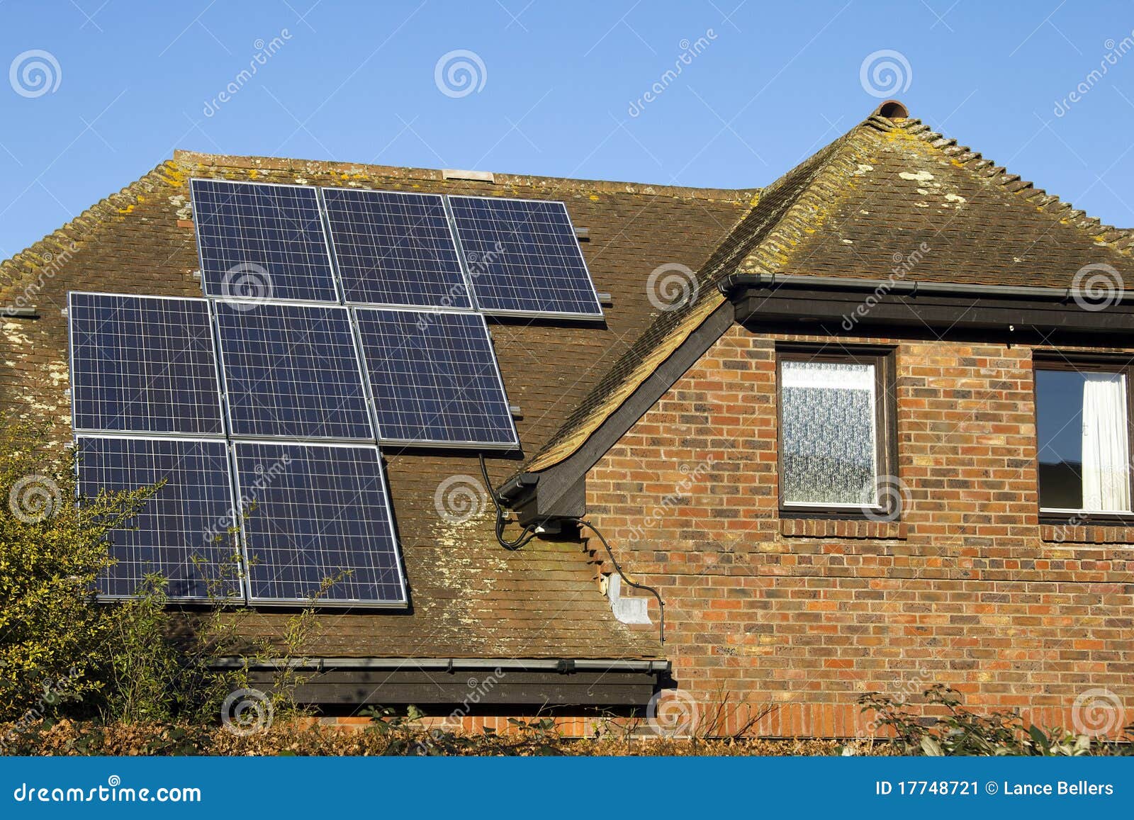 Domestic solar panels stock image. Image of lifestyle 17748721