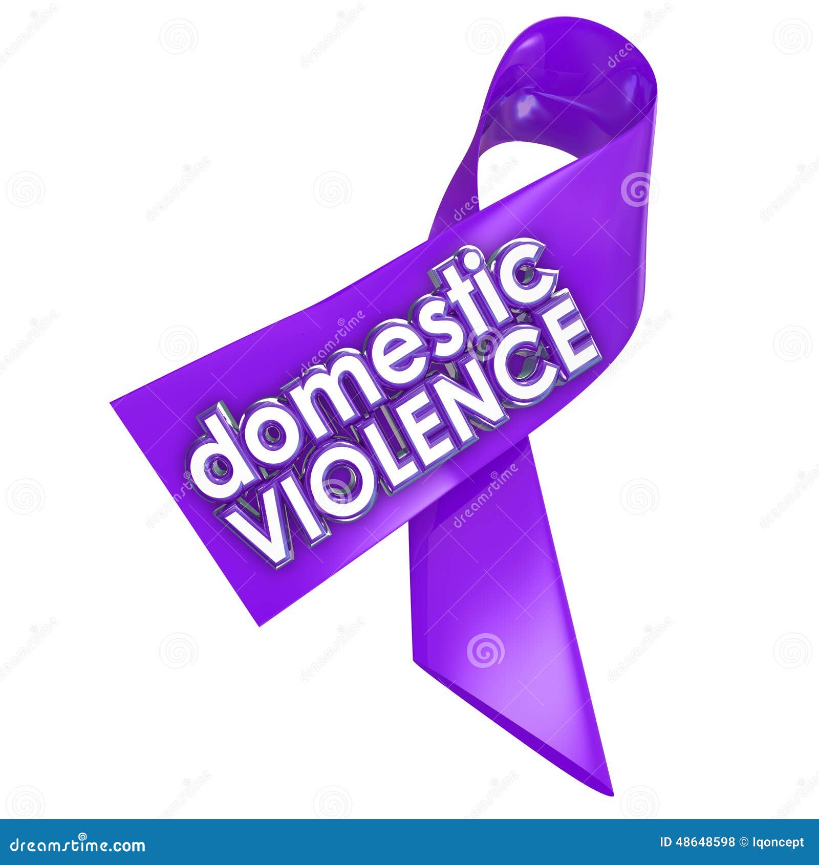 domestic violence purple awareness ribbon end family spousal abuse