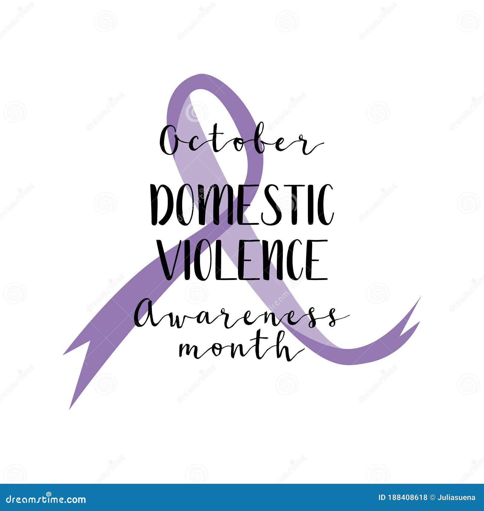 Premium Photo  Watercolor illustration purple ribbon symbol domestic  violence awareness month october