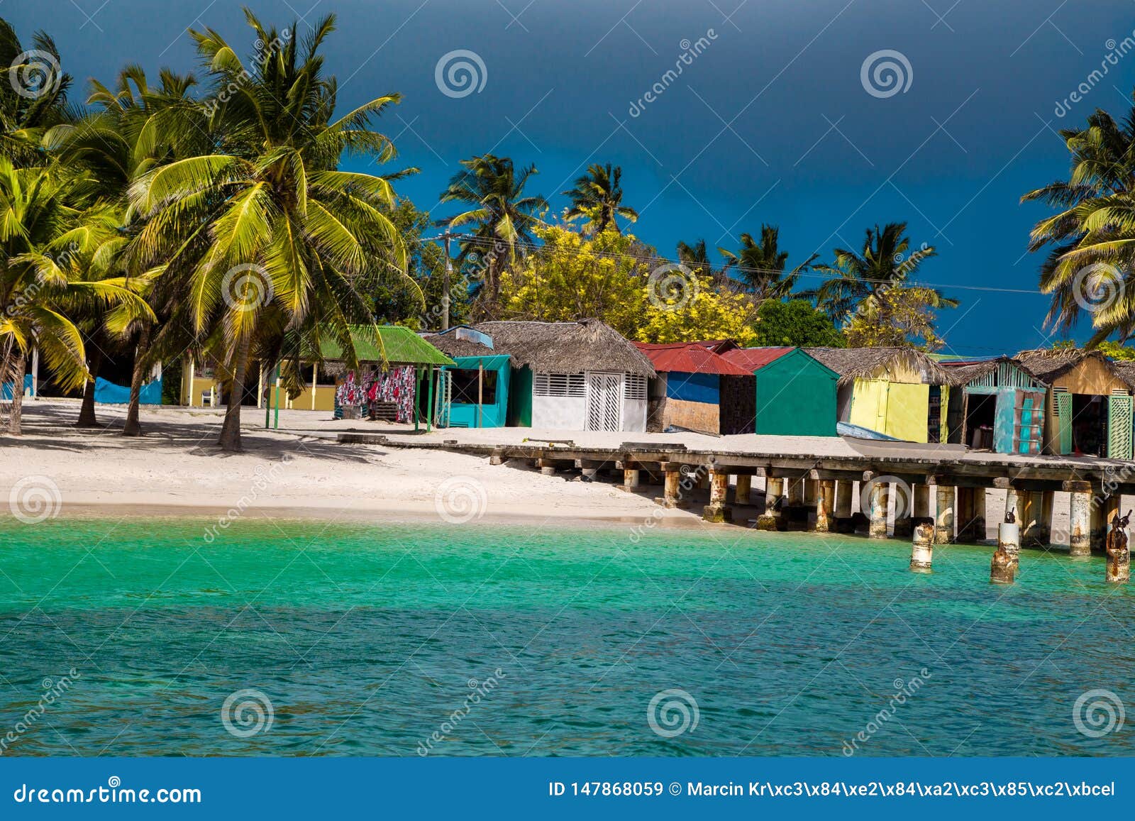 dominican republic, punta cana, saona island - mano juan beach.