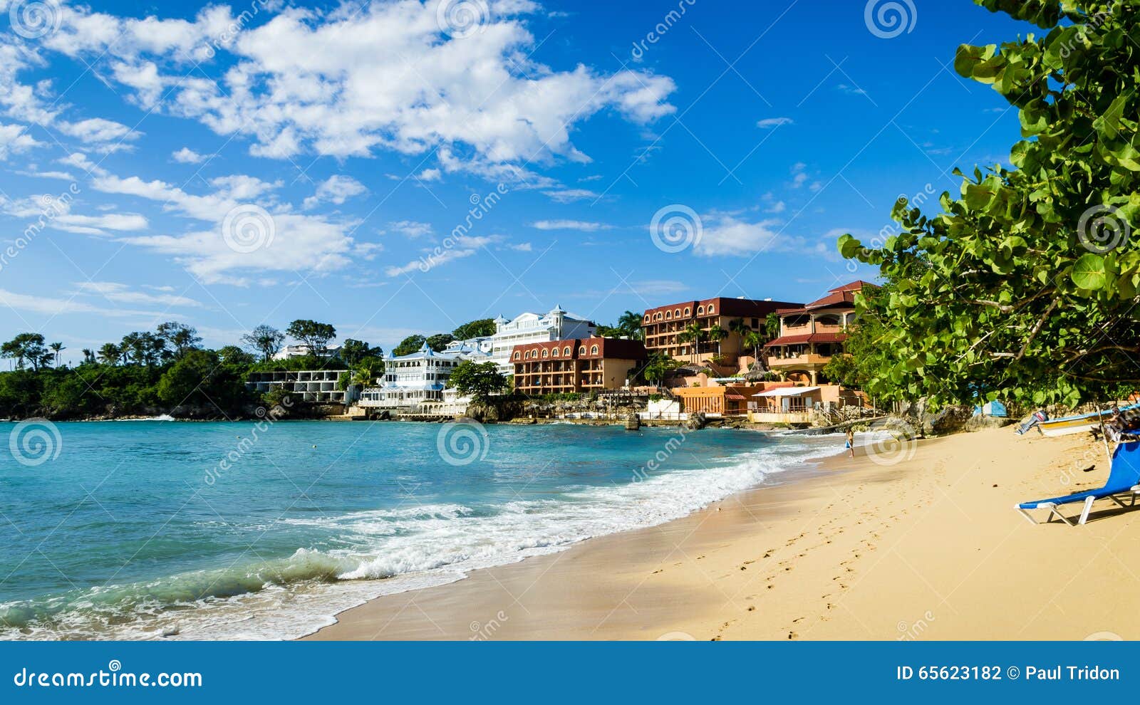 Dominican Republic Sosua Bay Stock Photo Image of holidays, cloud