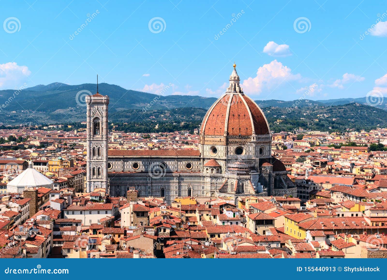 Domkyrka Del Fiore Maria Santa Florence Italy Fotografering för ...