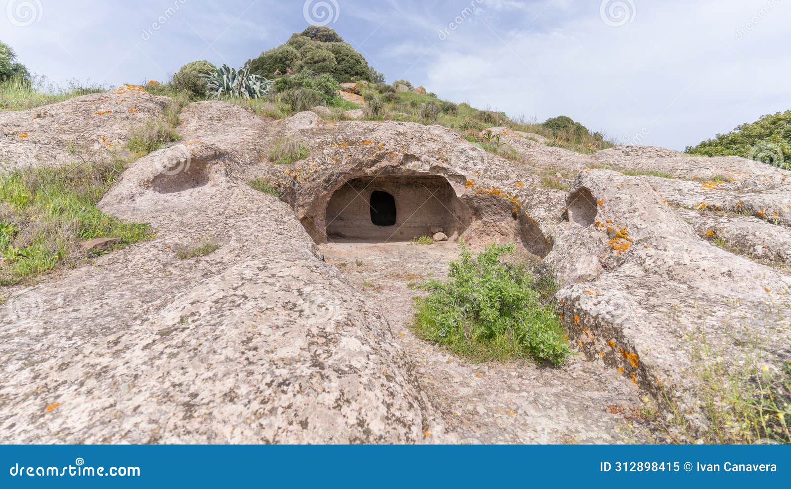 domus de janas and necropolis of santu pedru ancient nuragic tombs