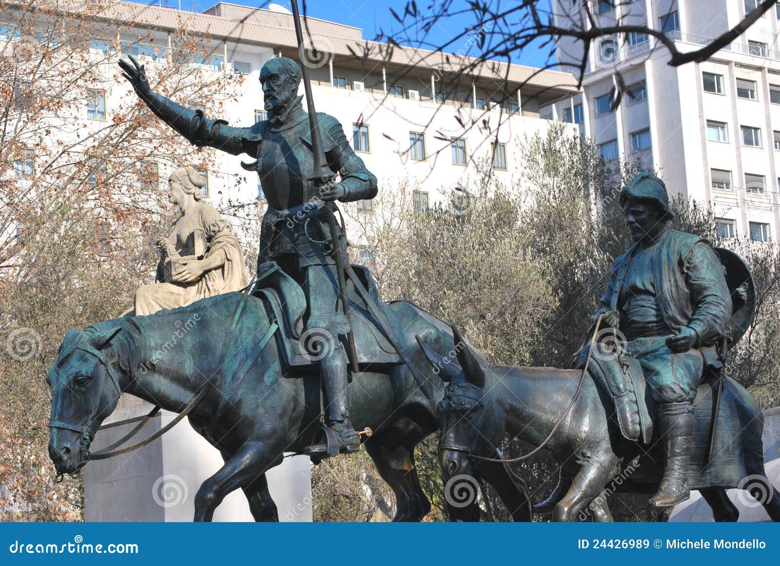 Don Quijote Und Sancho Panza Stockbild Bild Von Sancho Panza