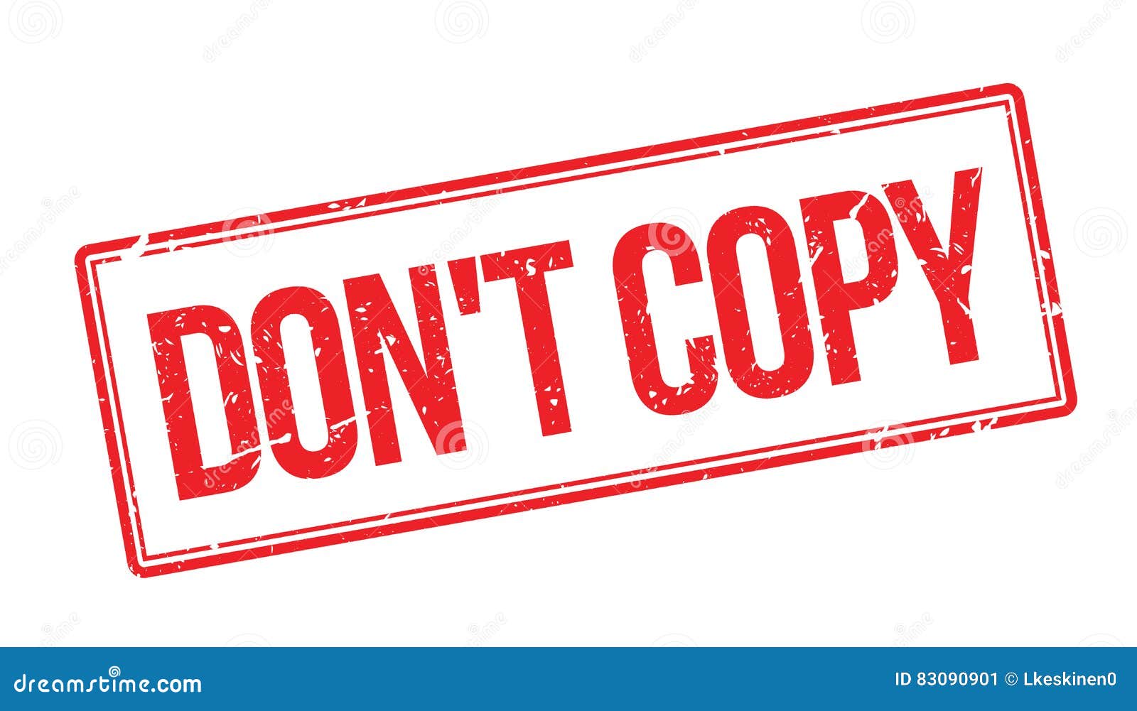 Don T Copy Rubber Stamp Stock Illustration Illustration Of License