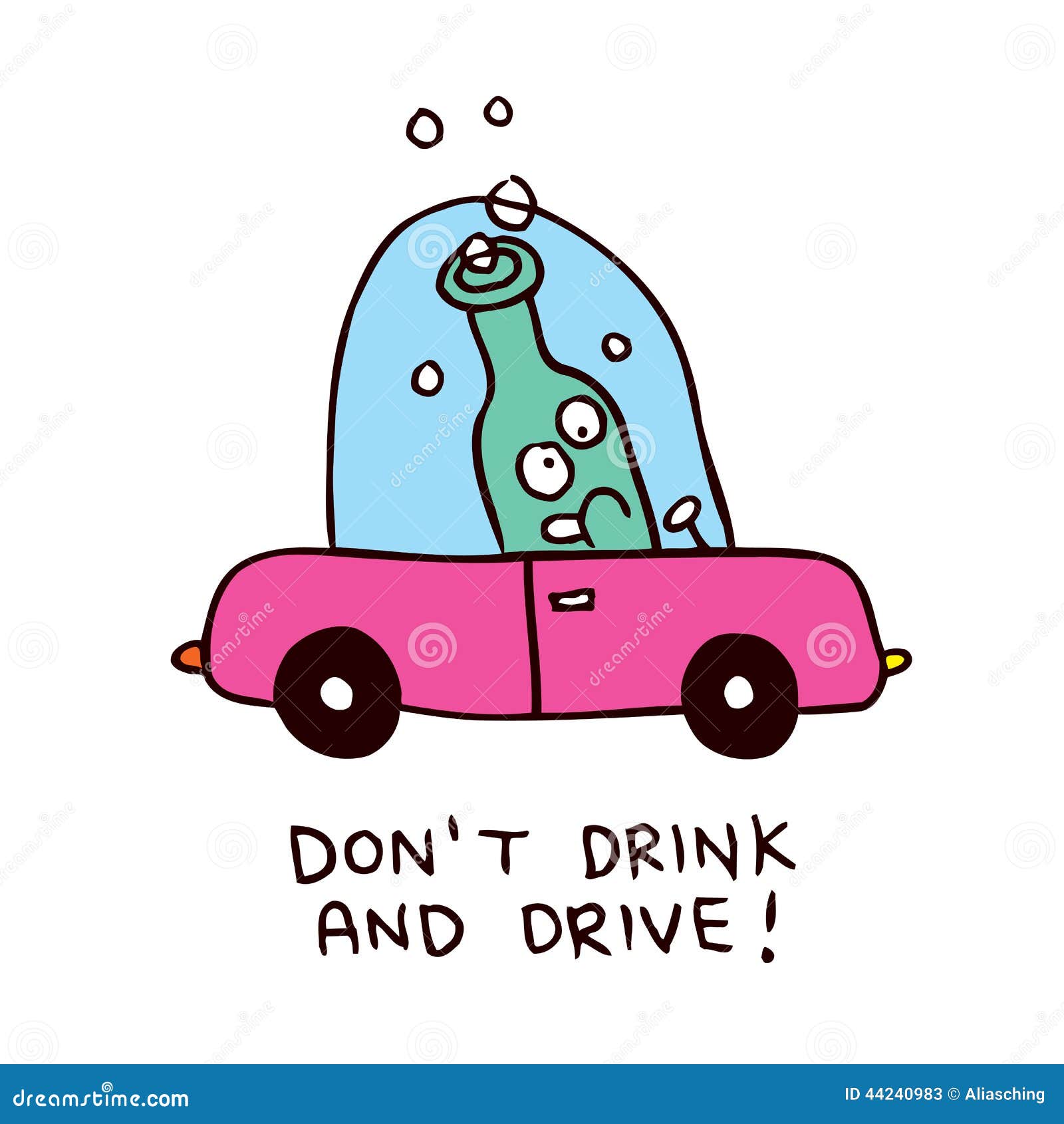 Don t drink and drive stock vector. Illustration of prohibited 44240983