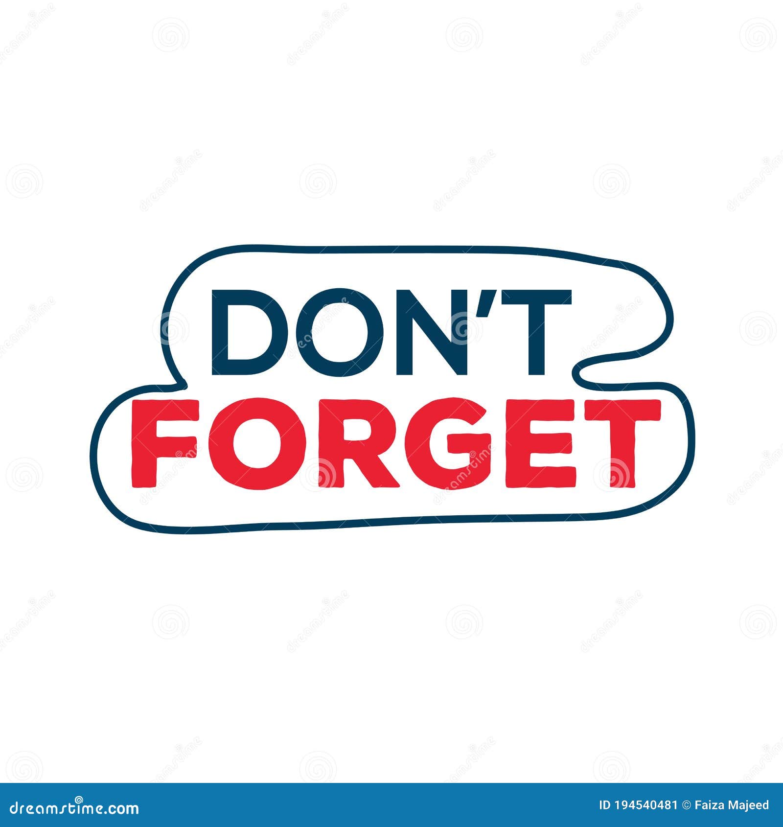 Don't Forget Logo