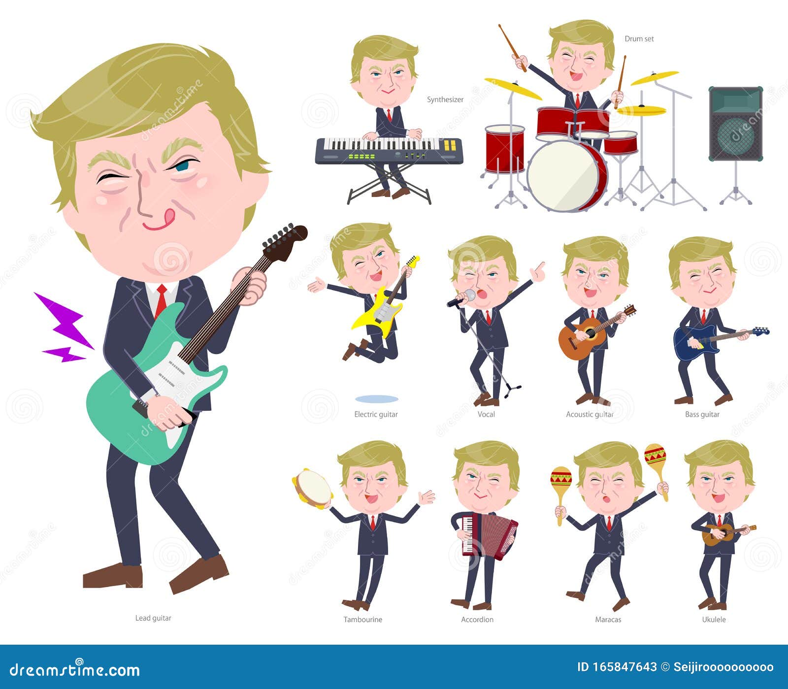 Donald Trump President_pop Music Editorial Stock Photo Illustration