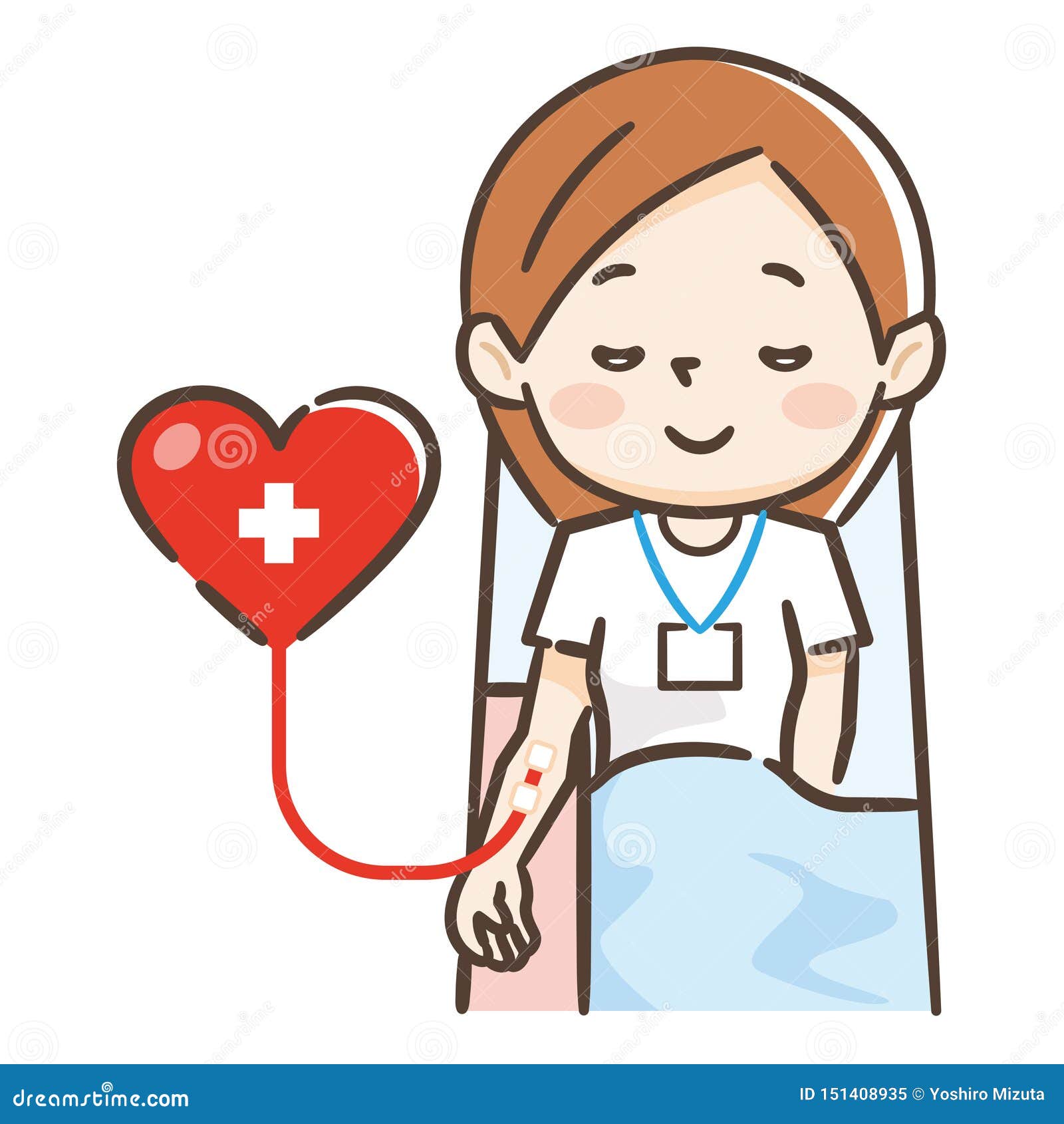 Donante De Sangre En La Donación, Transfusión Ilustración del Vector -  Ilustración de donante, mujer: 151408935