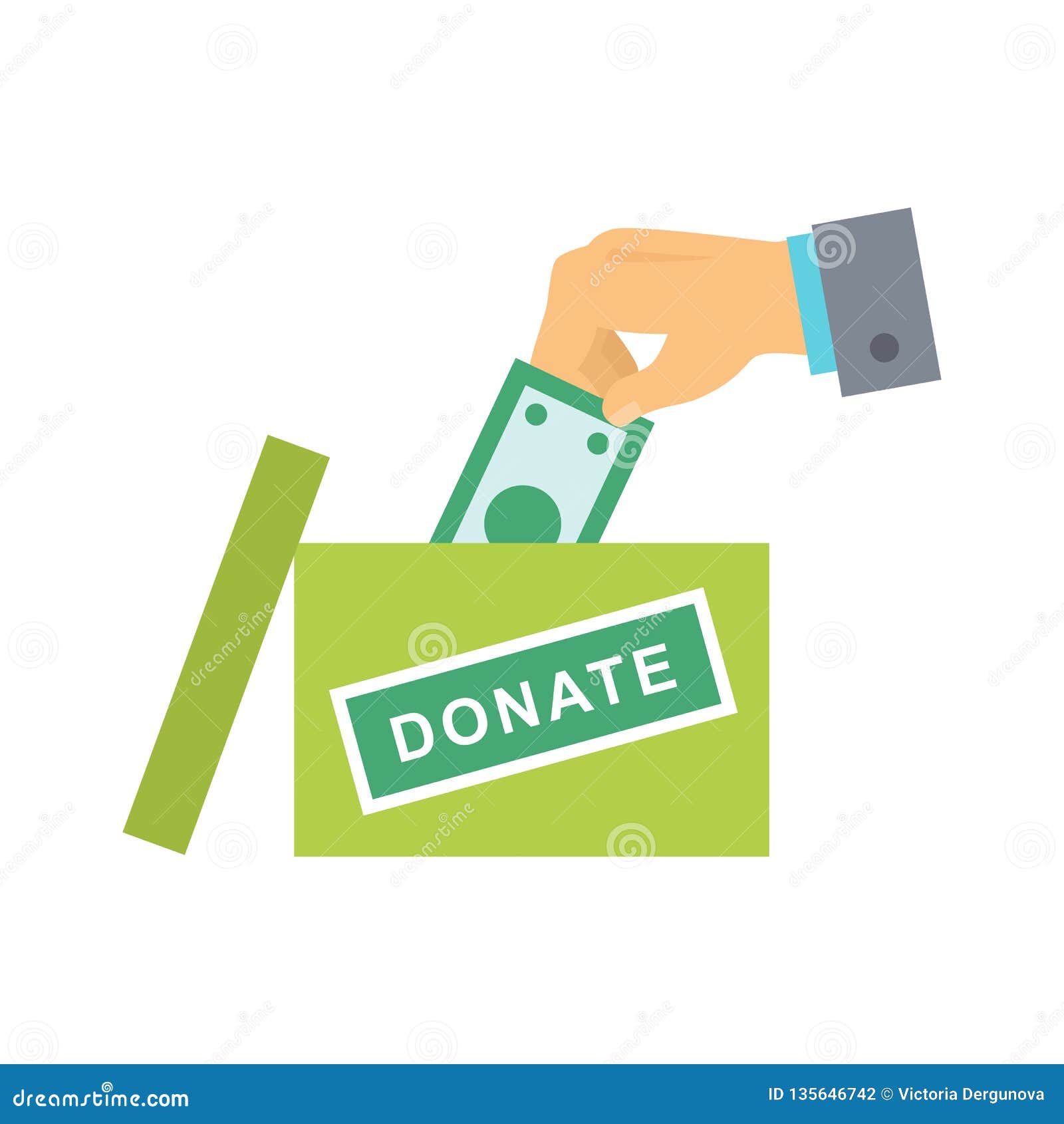 Download Donate Button Icon Royalty-Free Stock Illustration Image