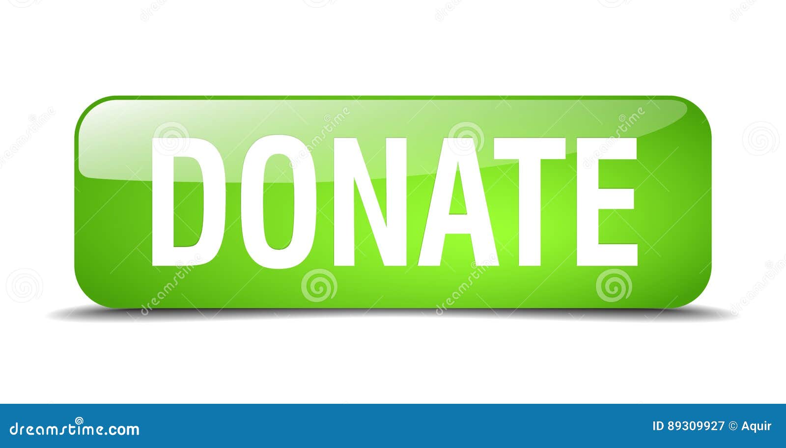 Grunge green please donate wording square rubber Vector Image