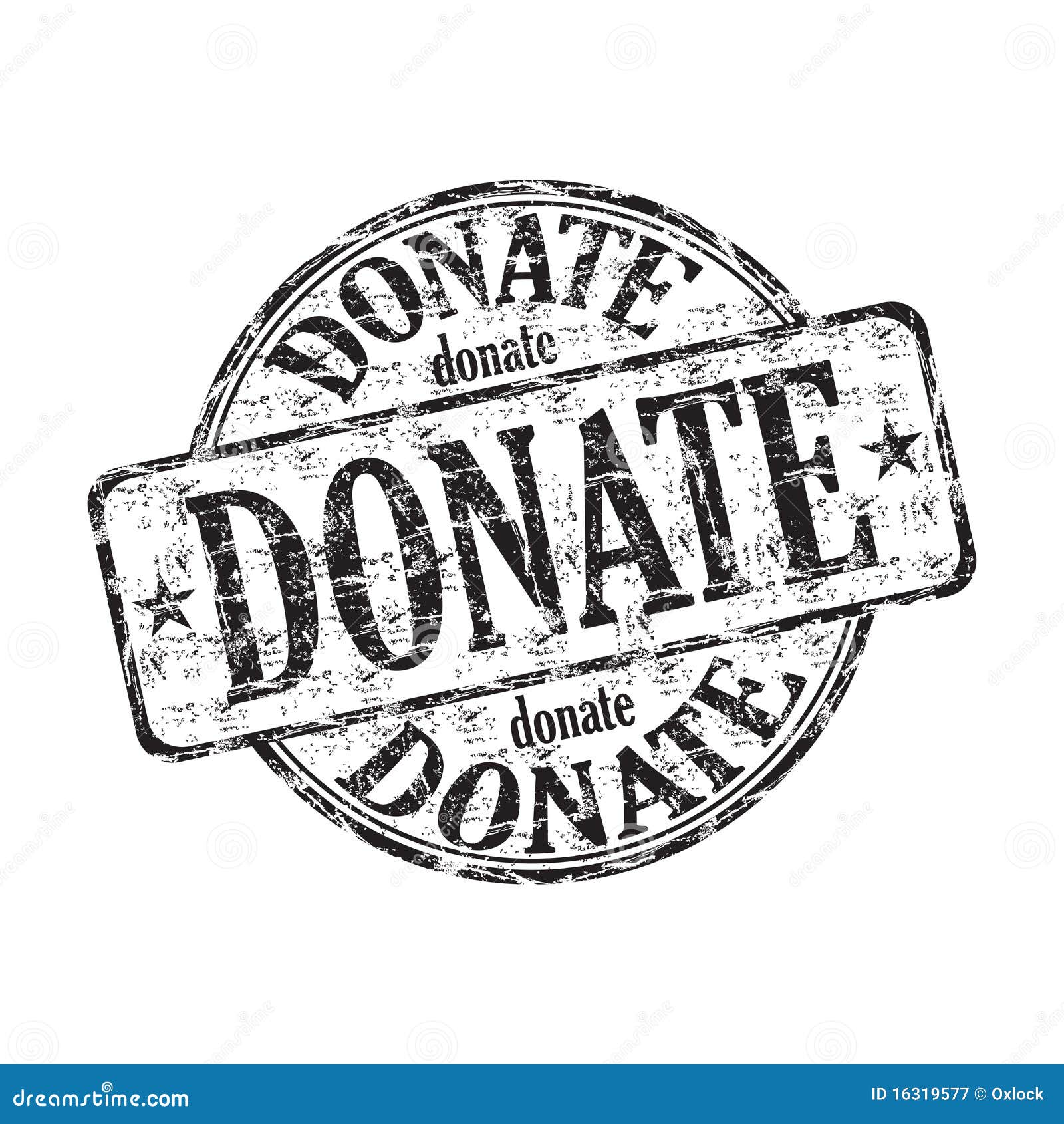 Please donate rubber stamp Royalty Free Vector Image