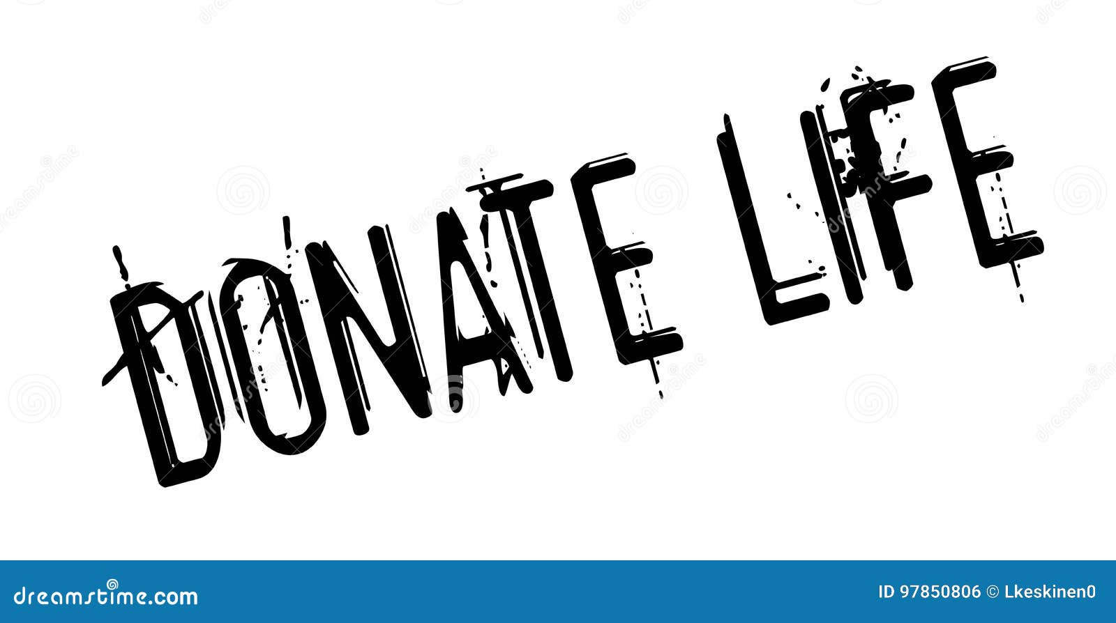 Download Donate Life rubber stamp stock vector. Illustration of ...