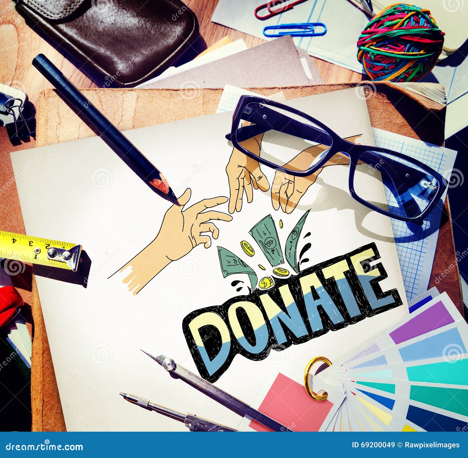 Donate Money Charity Generous Hands Concept Stock Image Image Of