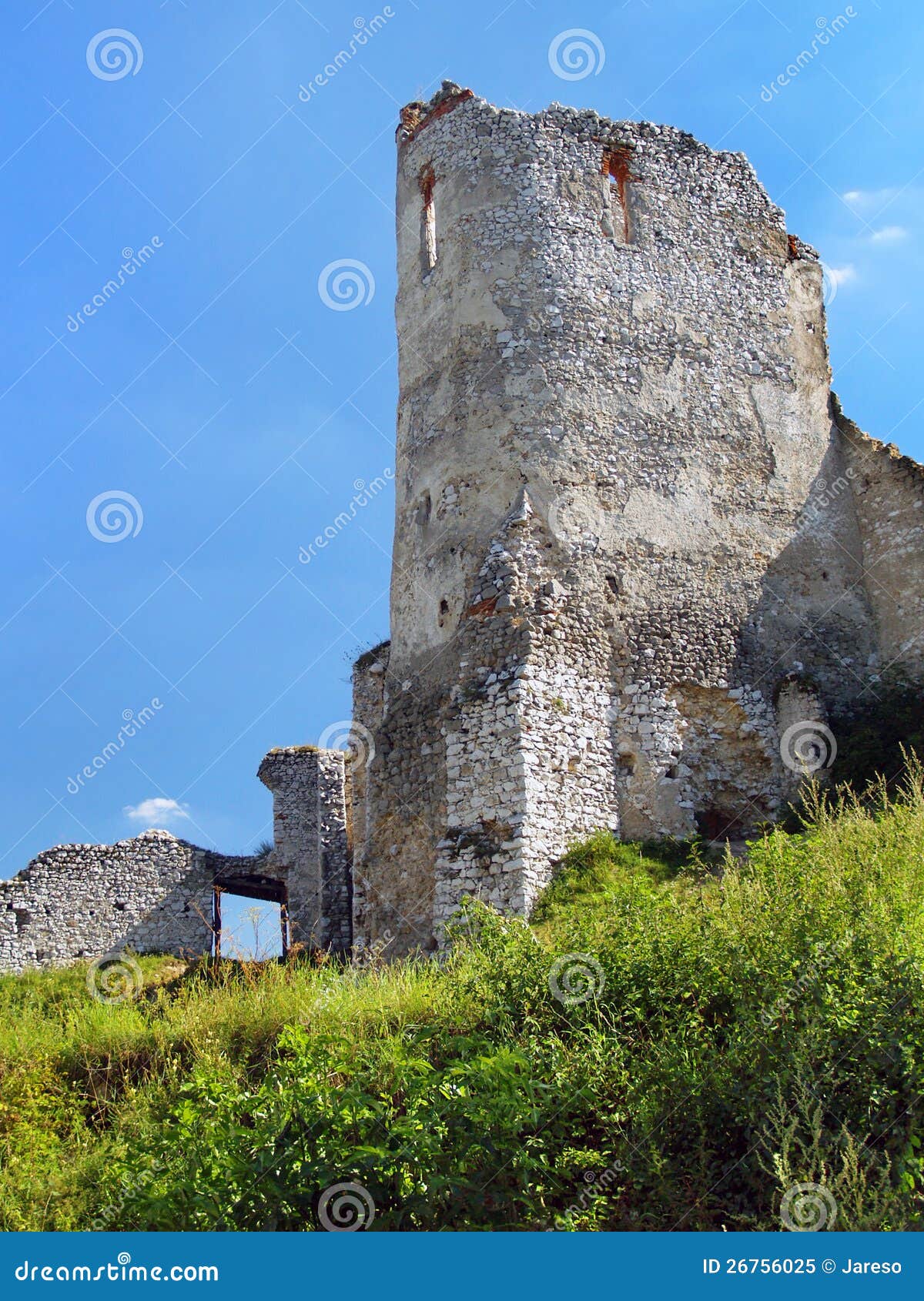 donjon of the castle of cachtice, slovakia