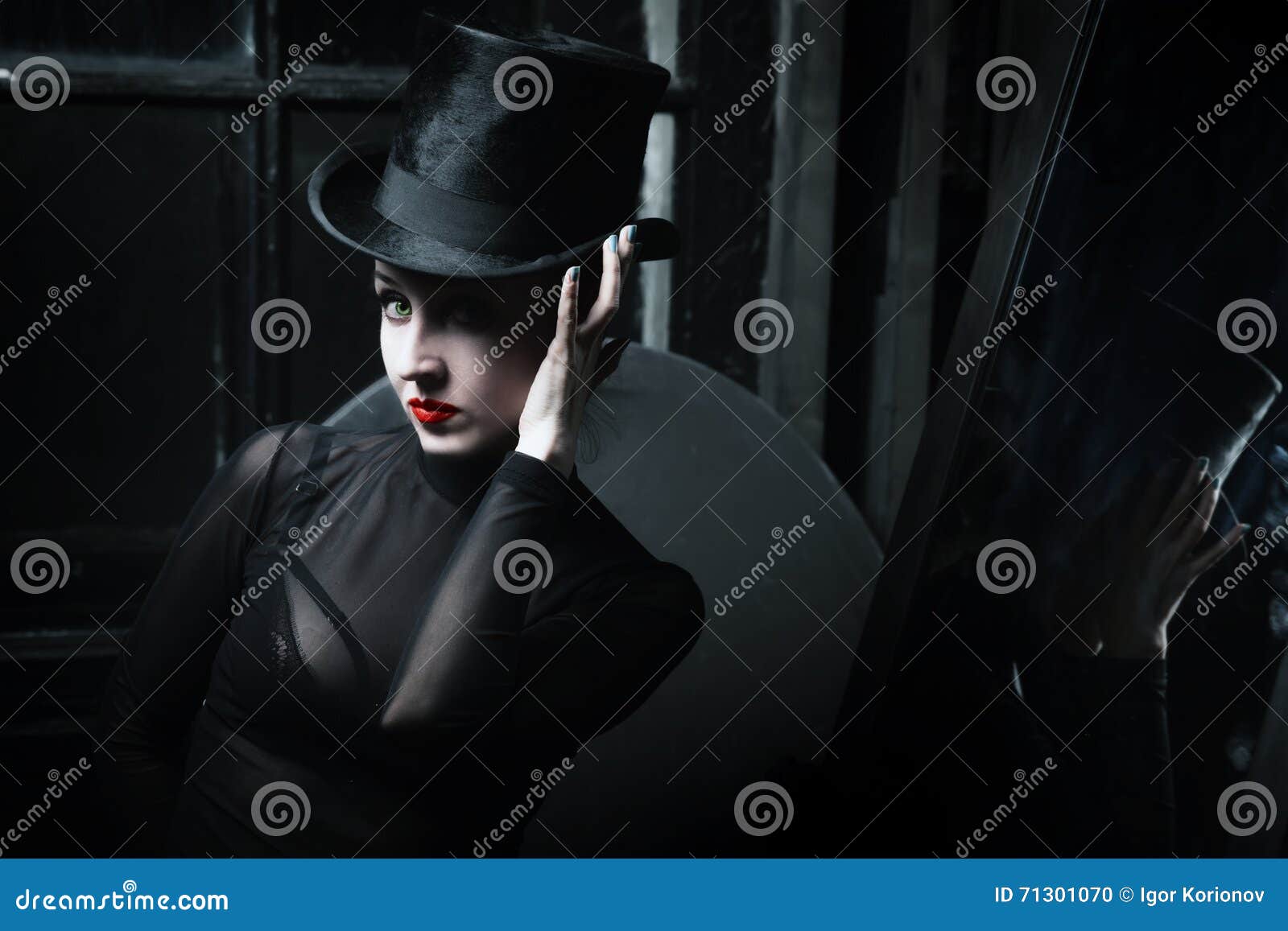 Cappello Di Lana Con Catena - Unisex, Stile Cowboy, Per Autunno/Inverno (Taglia Unica) - Foto 4