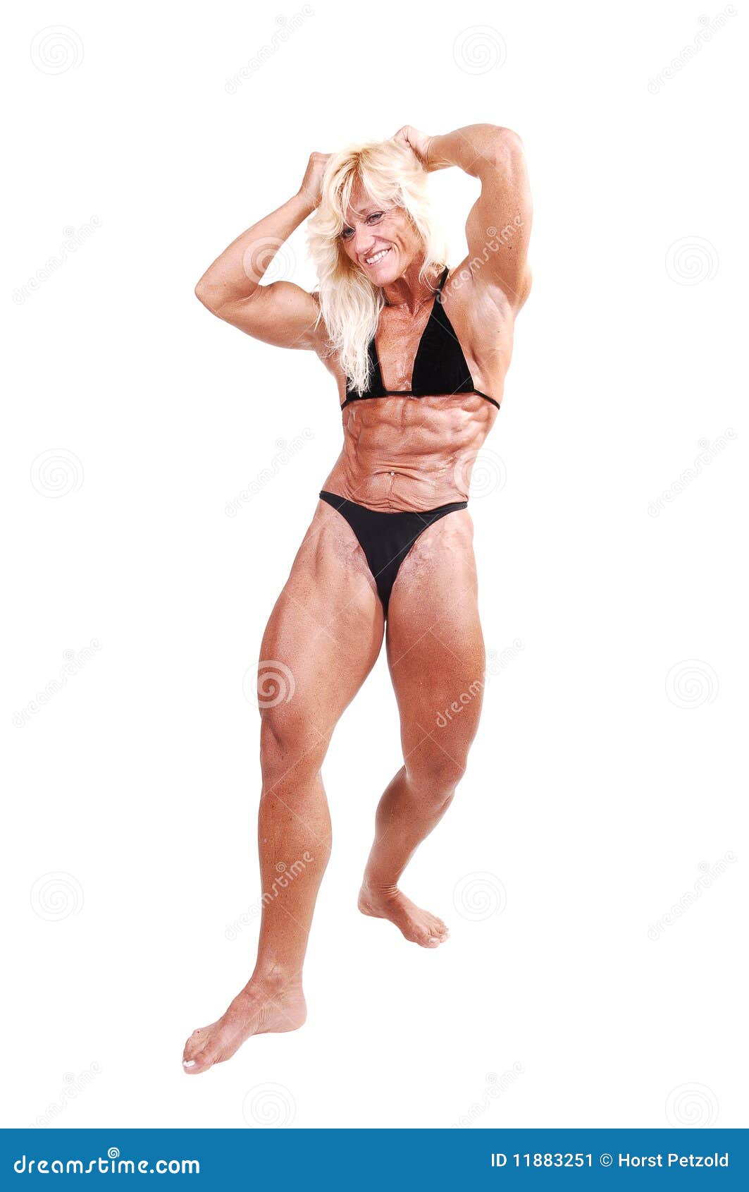Donna di Bodybuilding. immagine stock. Immagine di idoneità - 11883251