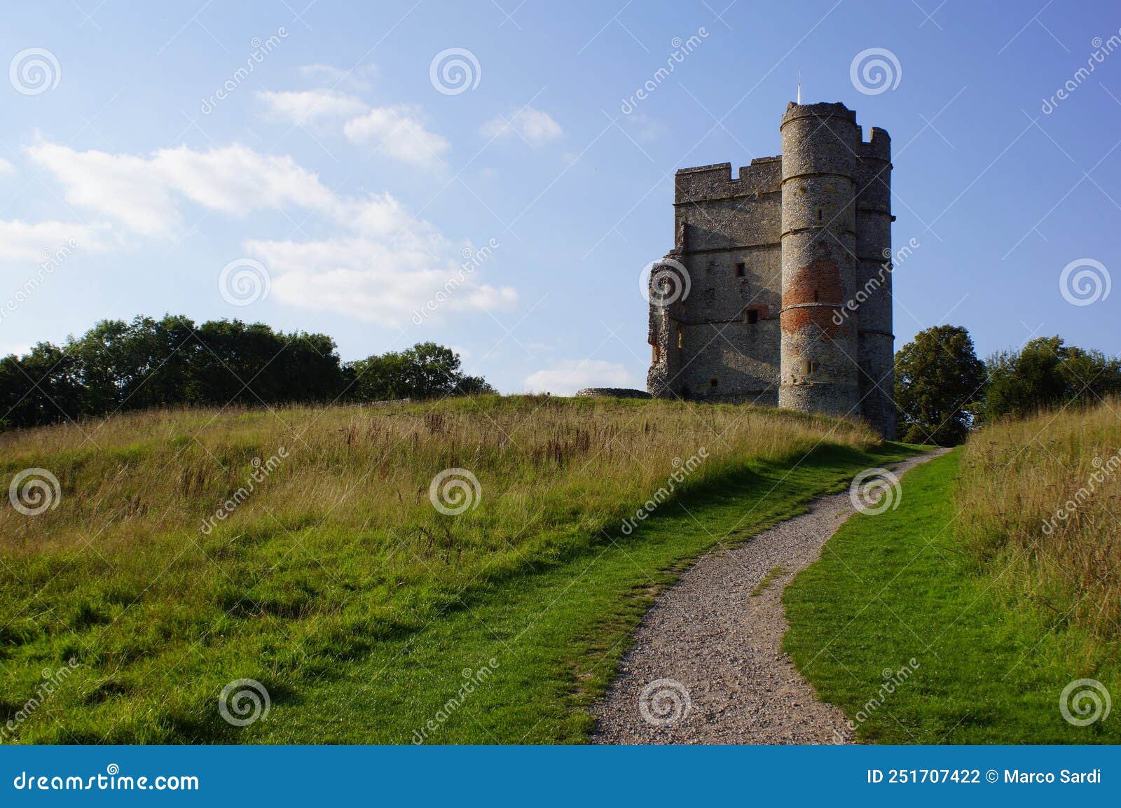 Donnington, West Berkshire UK Donnington Castle, View from the Pathway