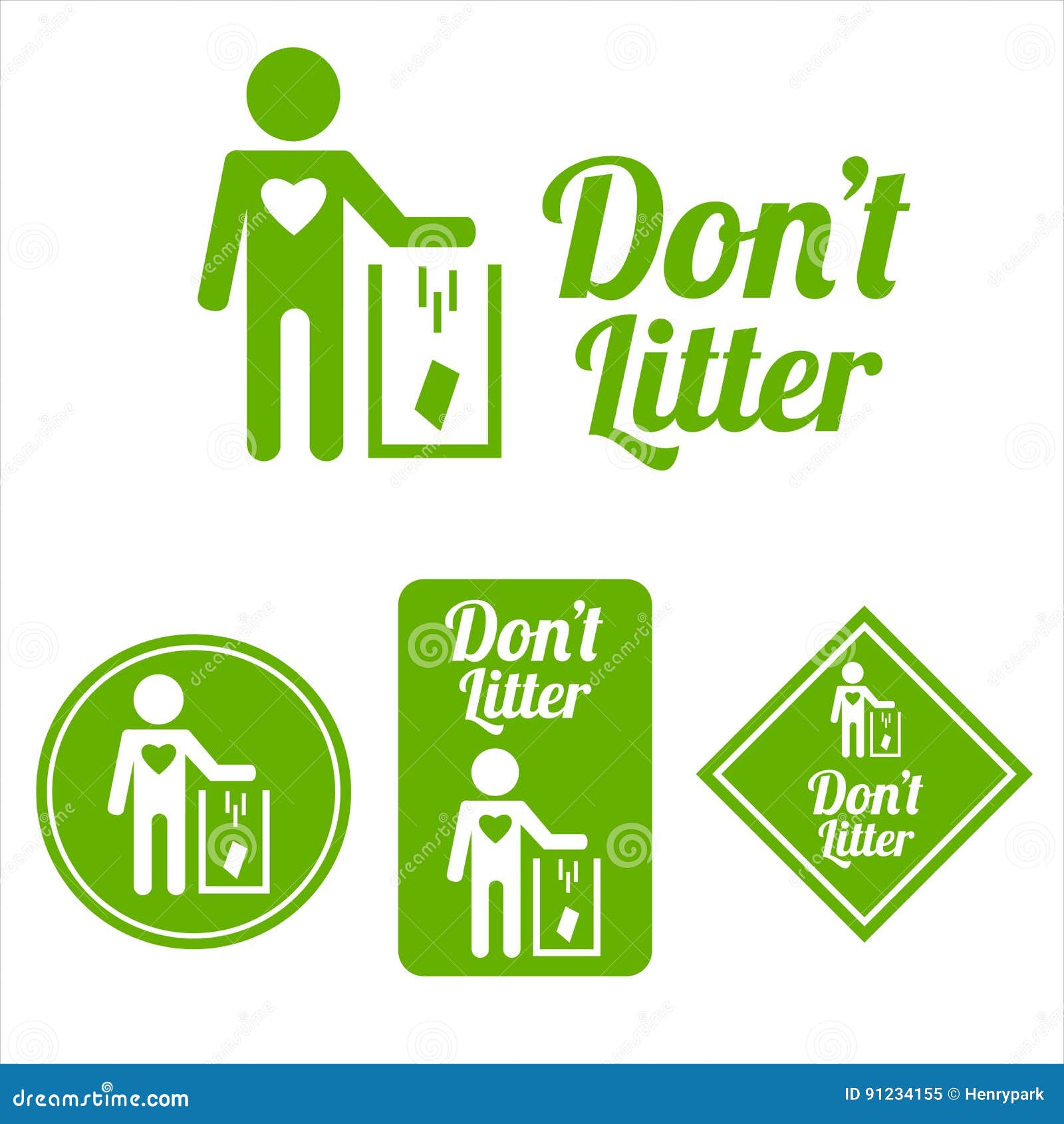 Dont litter sign stock vector. Illustration of friendly 91234155