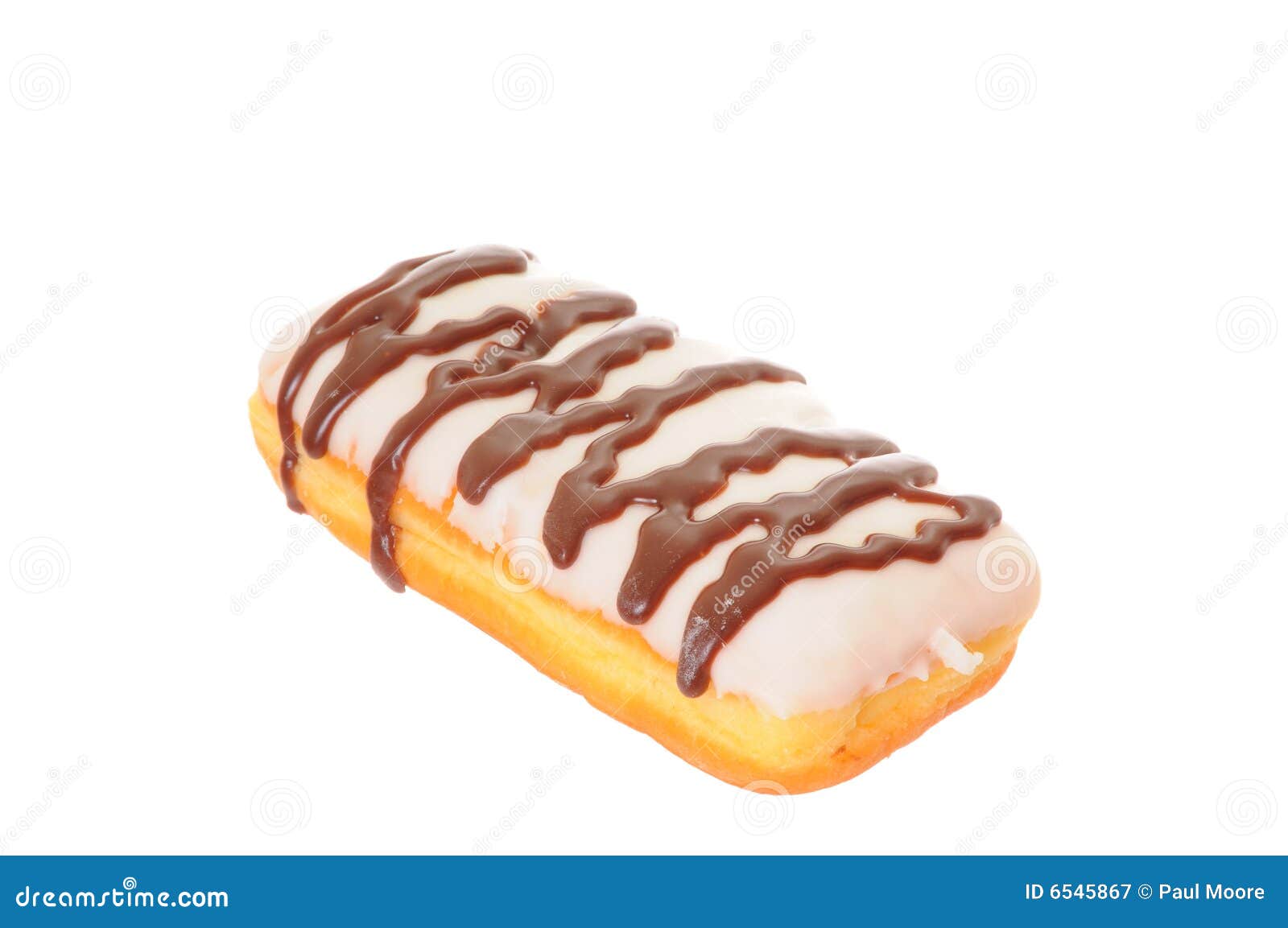 Donut Old Fashioned Long John Style Stock Image - Image of