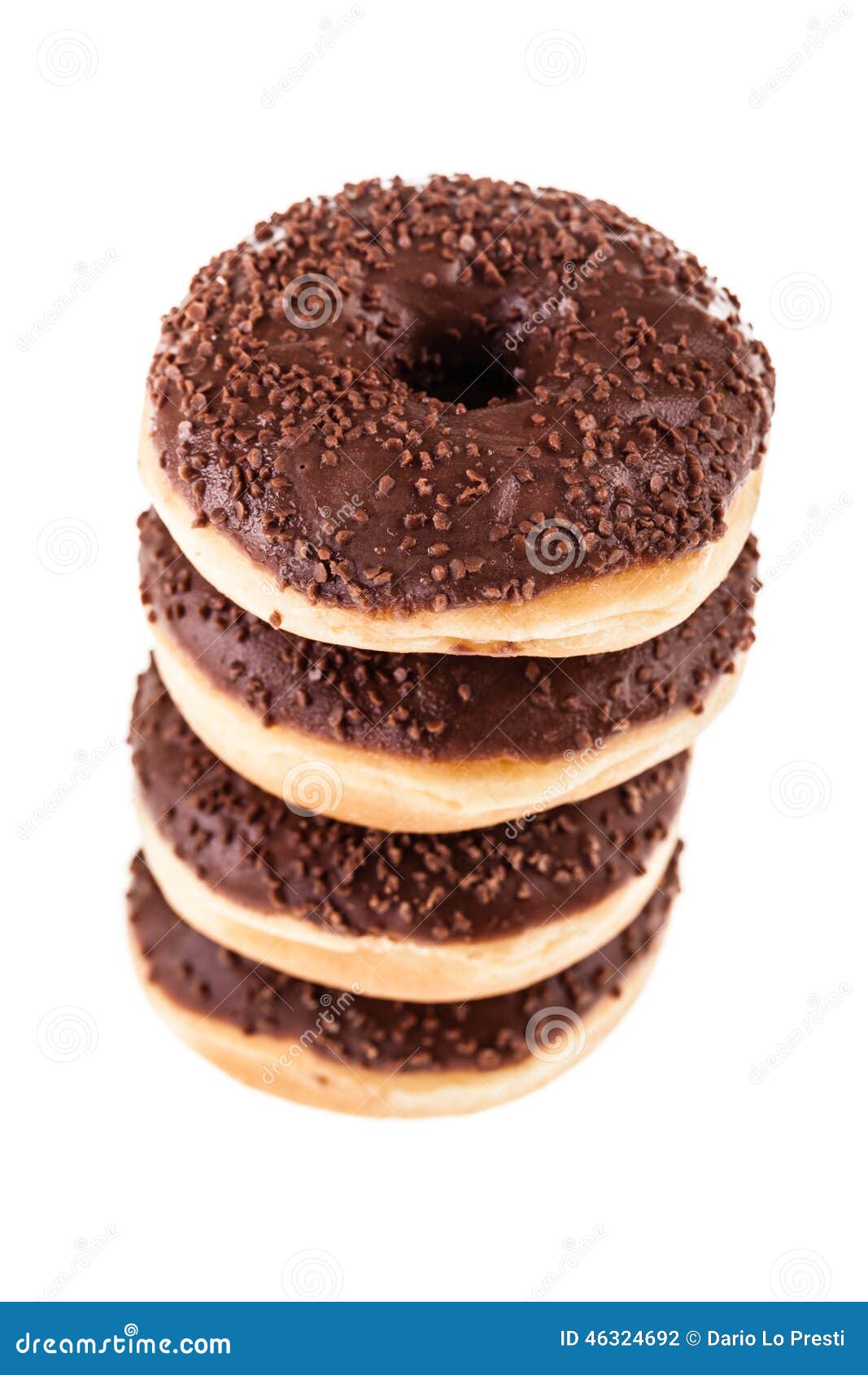 Donut tower stock photo. Image of glaze, chocolate, food 46324692