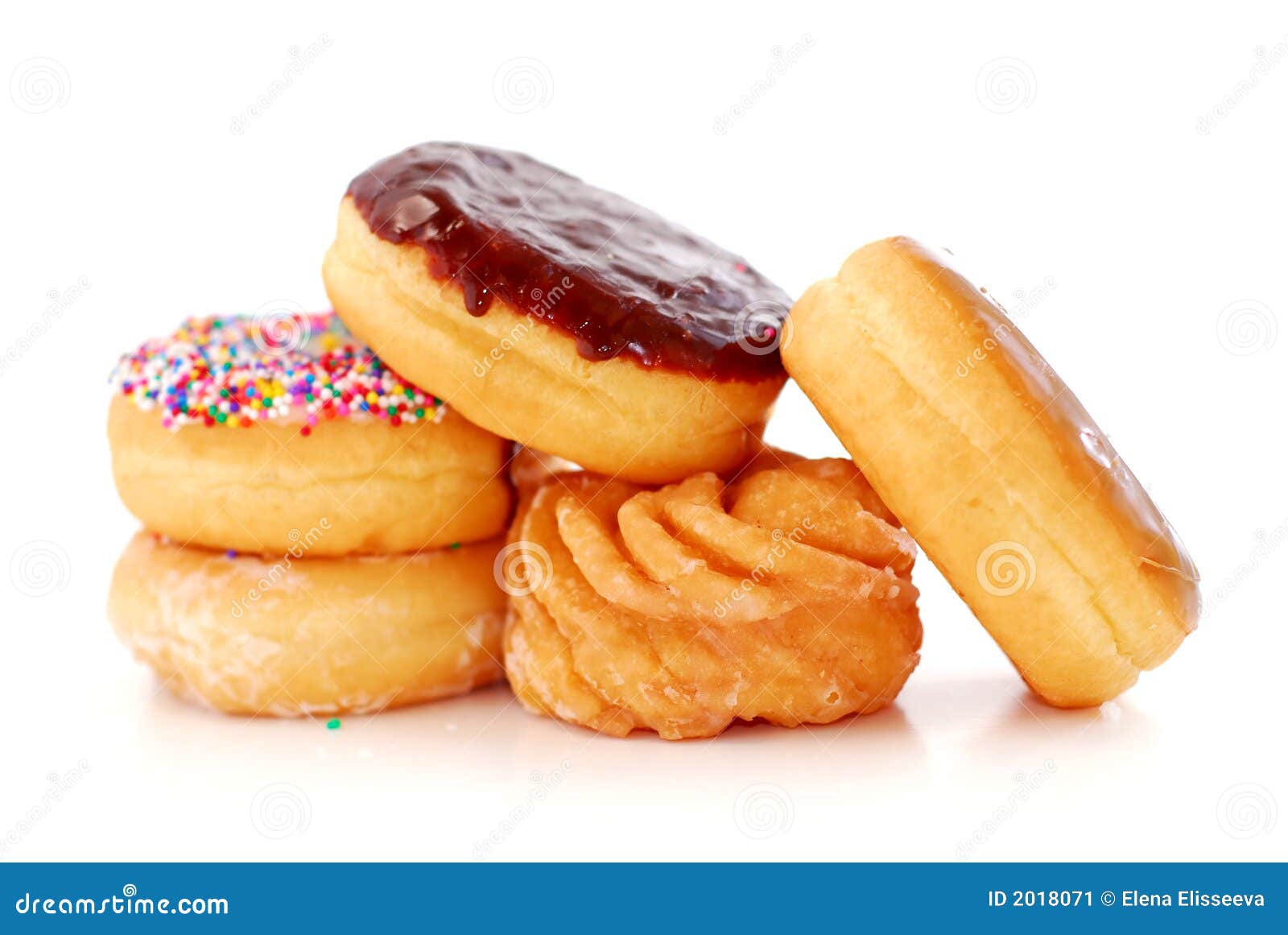 Donut With Sprinkles Isolated Stock Photo - Download Image Now