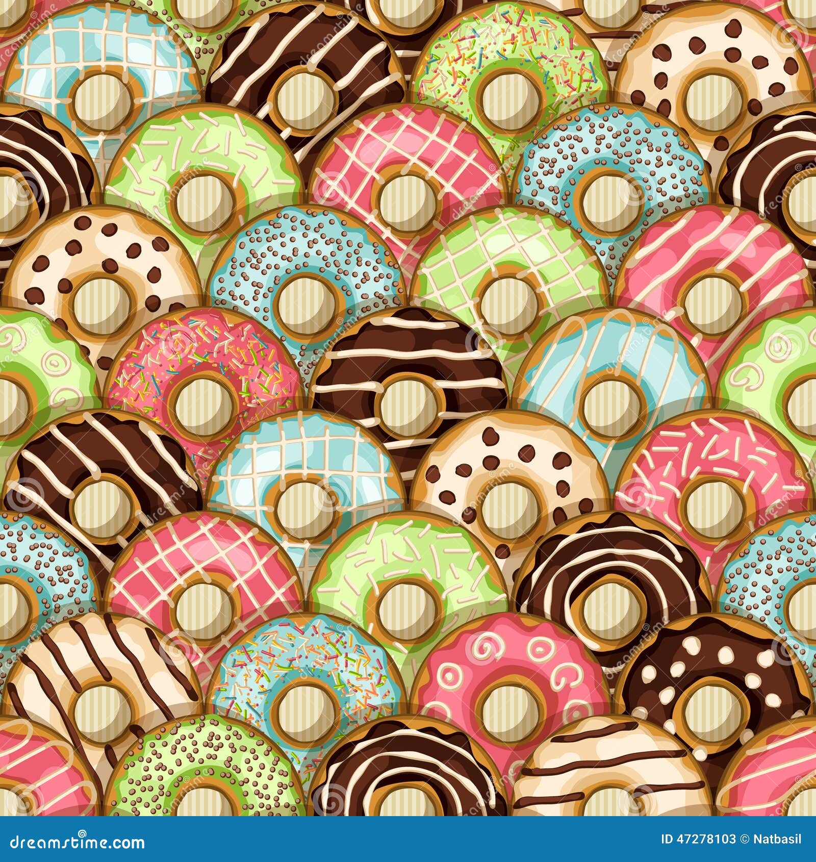 donuts seamless pattern