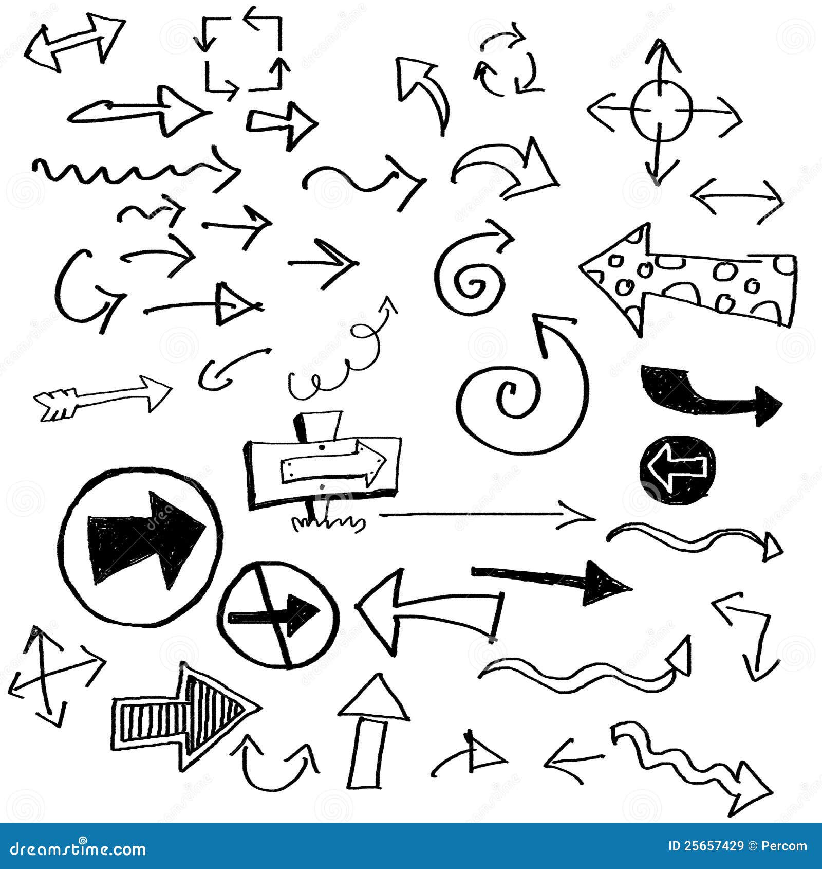 free doodle arrows clip art - photo #50