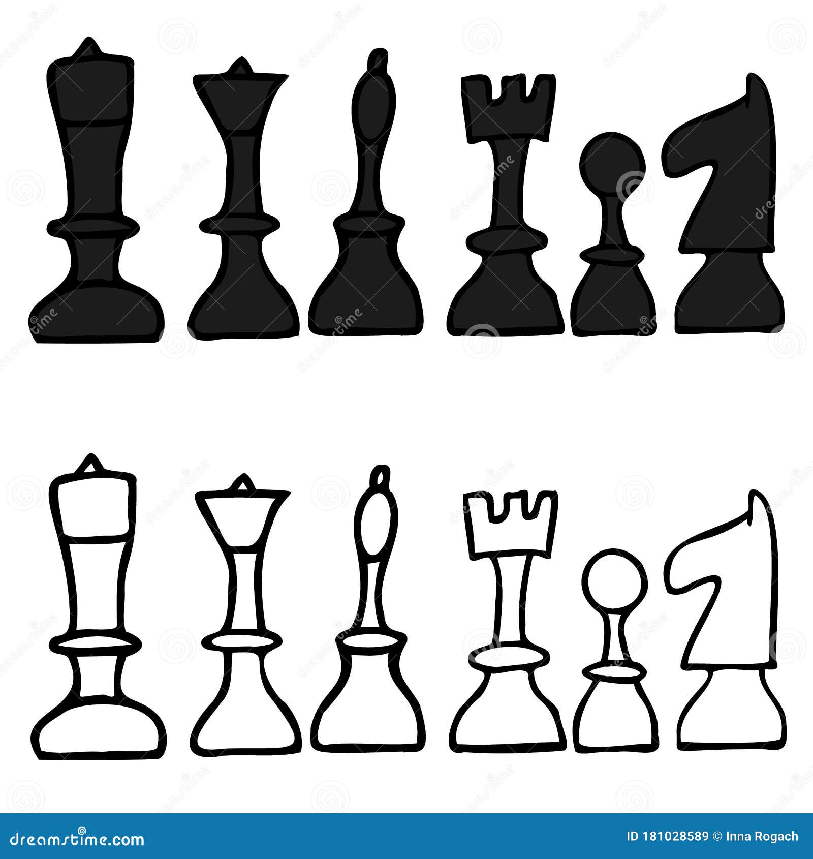 An hand drawn vector picture from series: The World's Great Chess