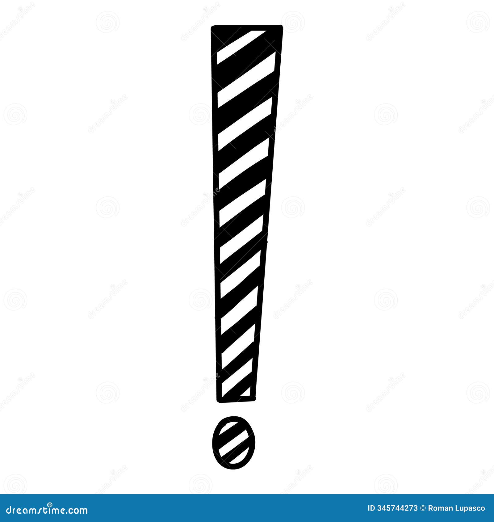 doodle exclamation mark. hand drawn punctuation marks and exclamatory s, sketch pencil ink scribble notes