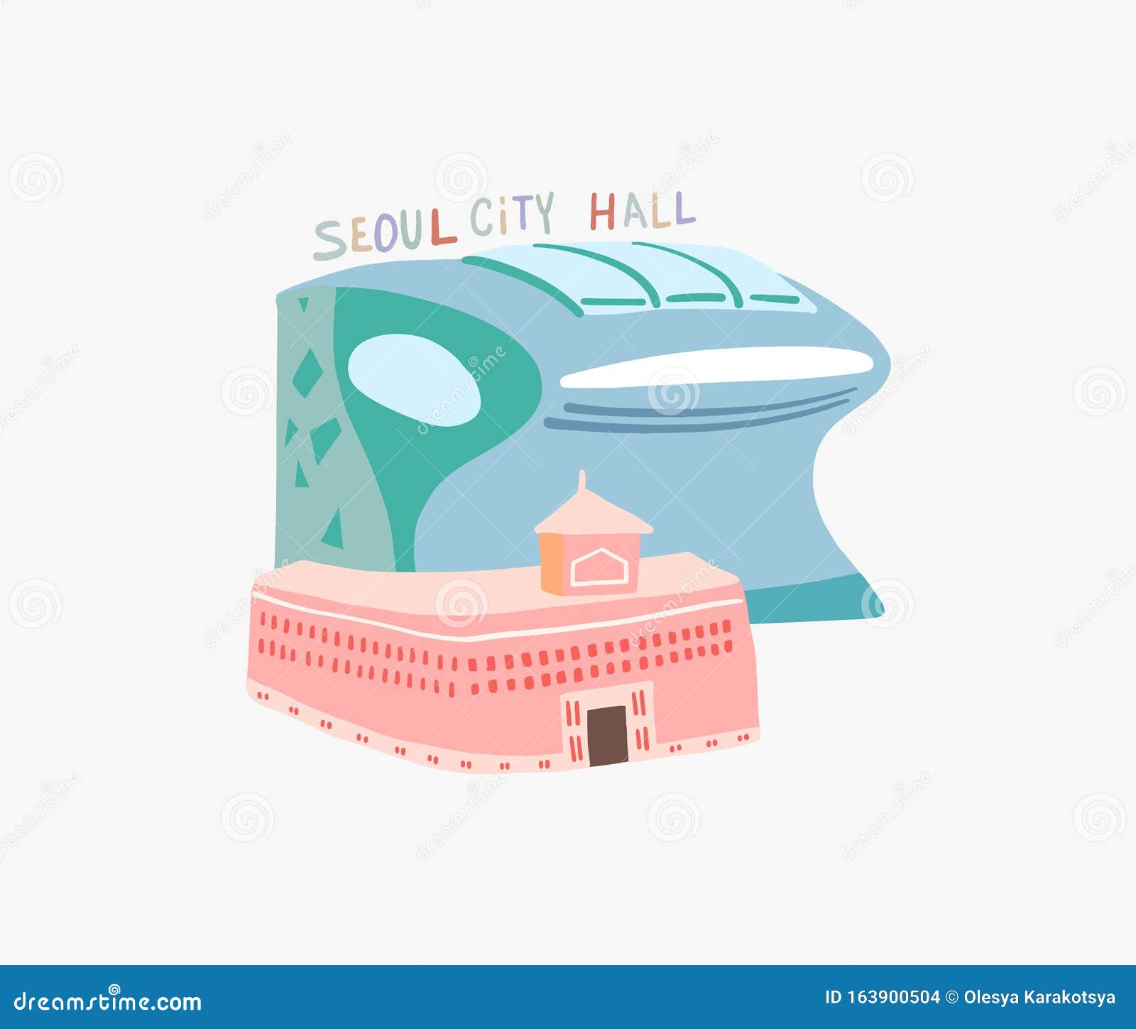 doodle flat   of seoul city hall is a governmental building