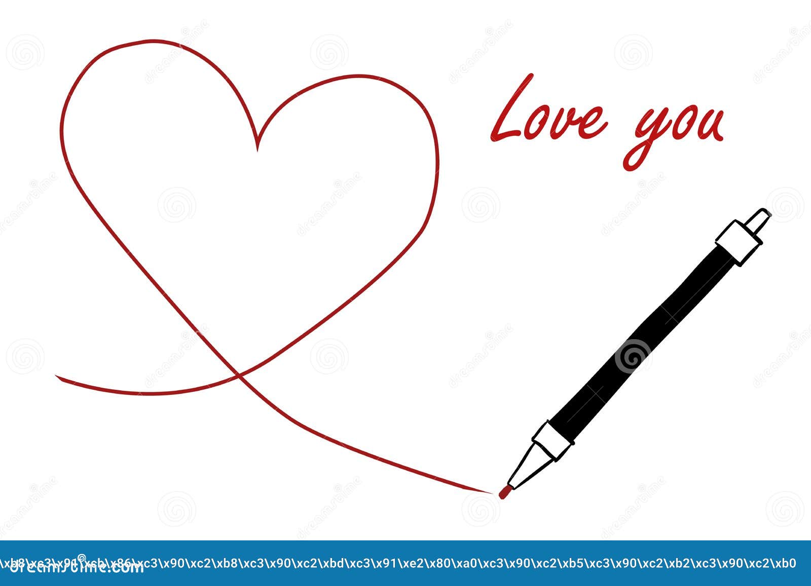 How To Draw Hearts - I love You - Romantic 