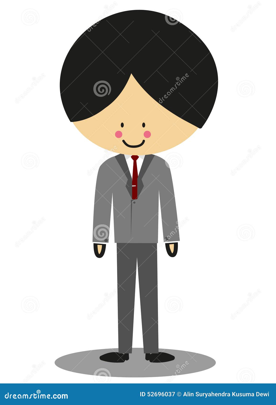 Doodle Man Wearing Tuxedo Cartoon Vector 50718821