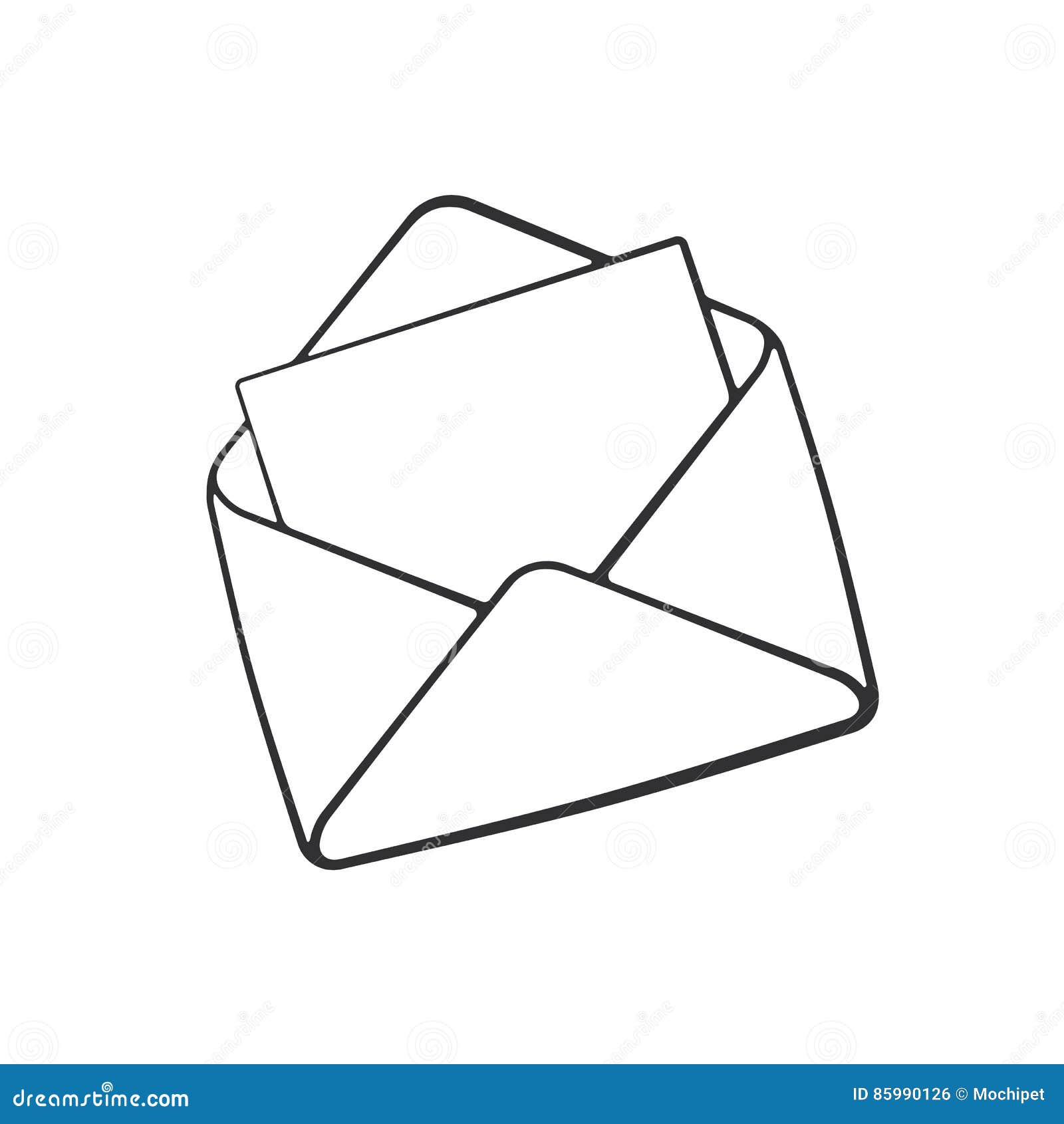 Mail icon closed envelope email symbol Sketch letter 4339970 Vector Art  at Vecteezy