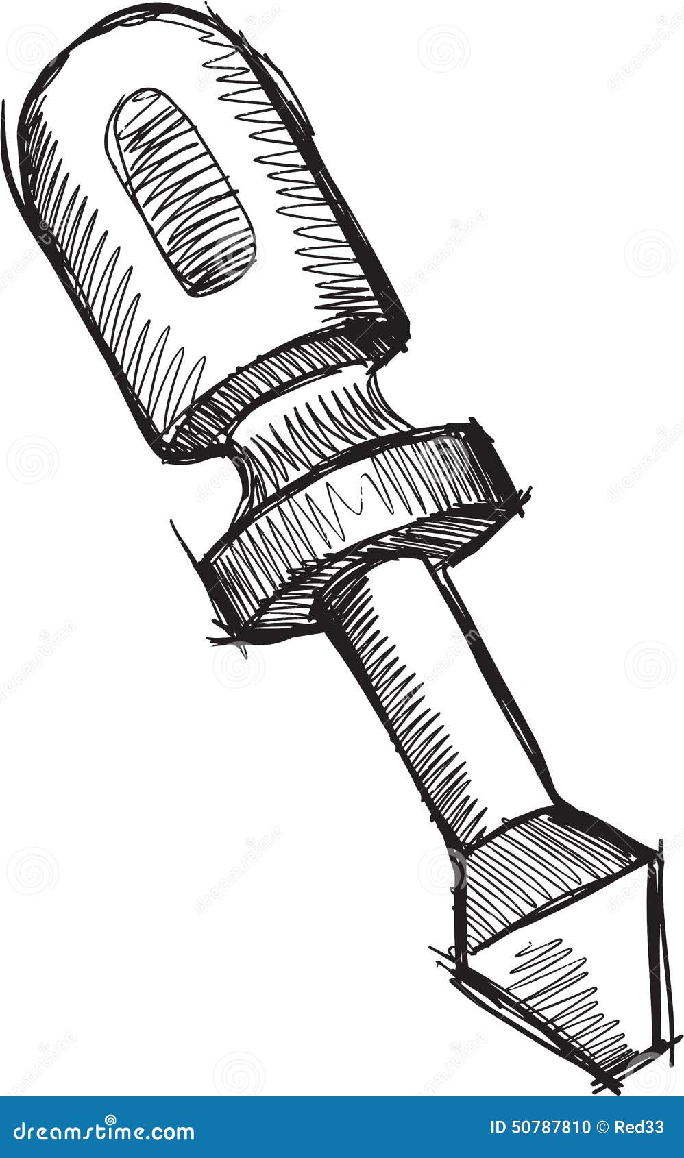 Doodle Screwdriver Vector stock vector. Illustration of screwdriver