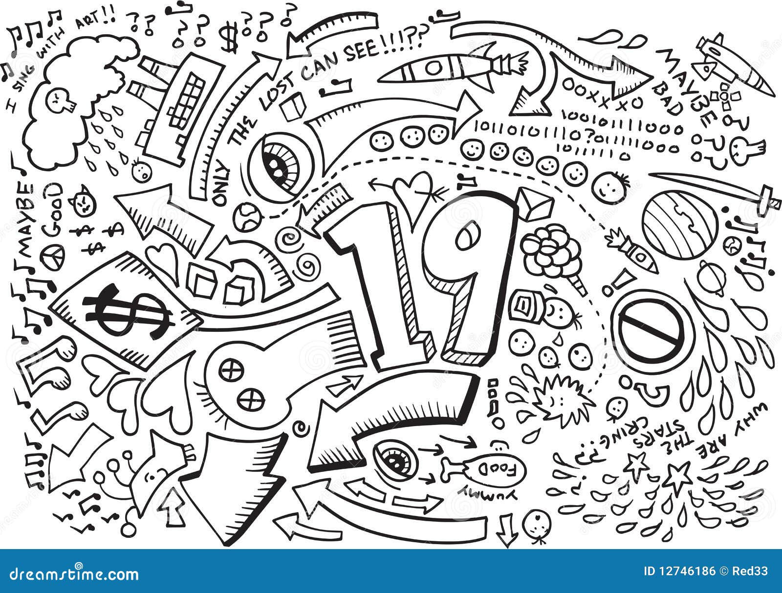 Download Doodle Sketch Drawing Vector Stock Vector - Illustration ...