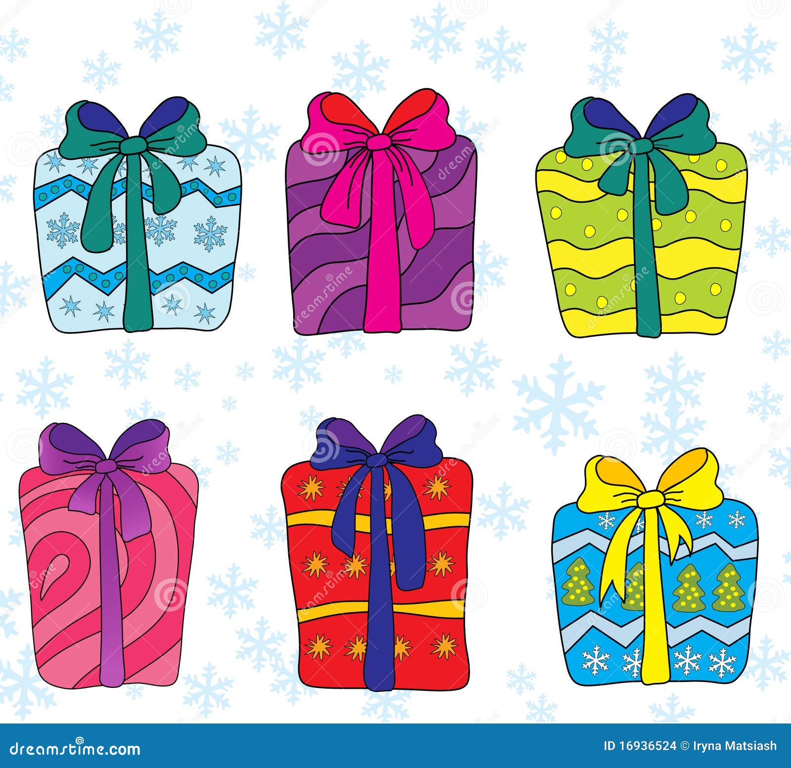 Doodles gifts. stock vector. Illustration of ornament 16936524