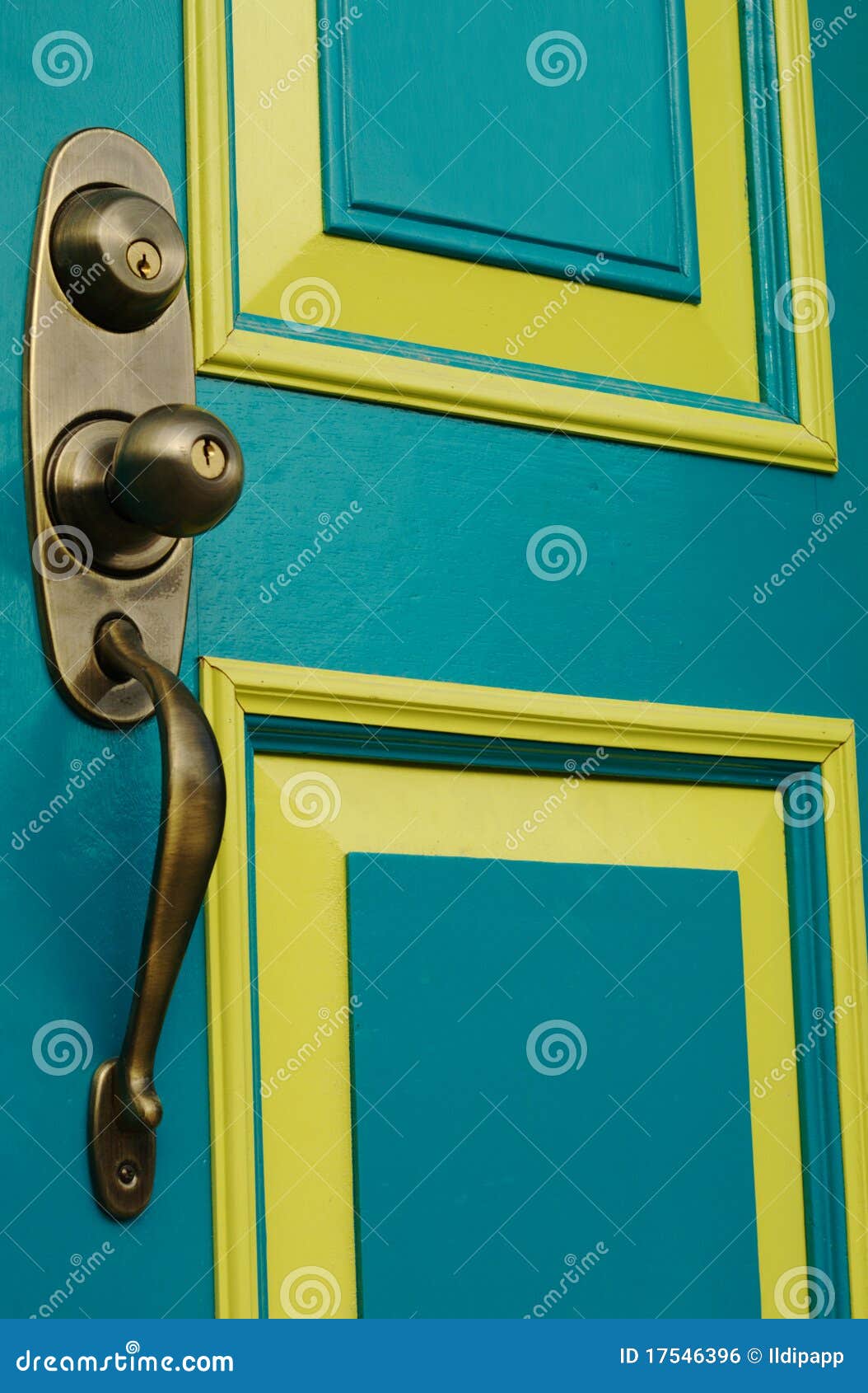 Door with Doorknob stock photo. Image of lock, color 17546396