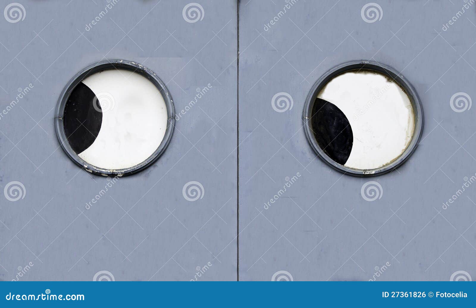 Door with eyes stock photo. Image of wallpaper, relief 27361826