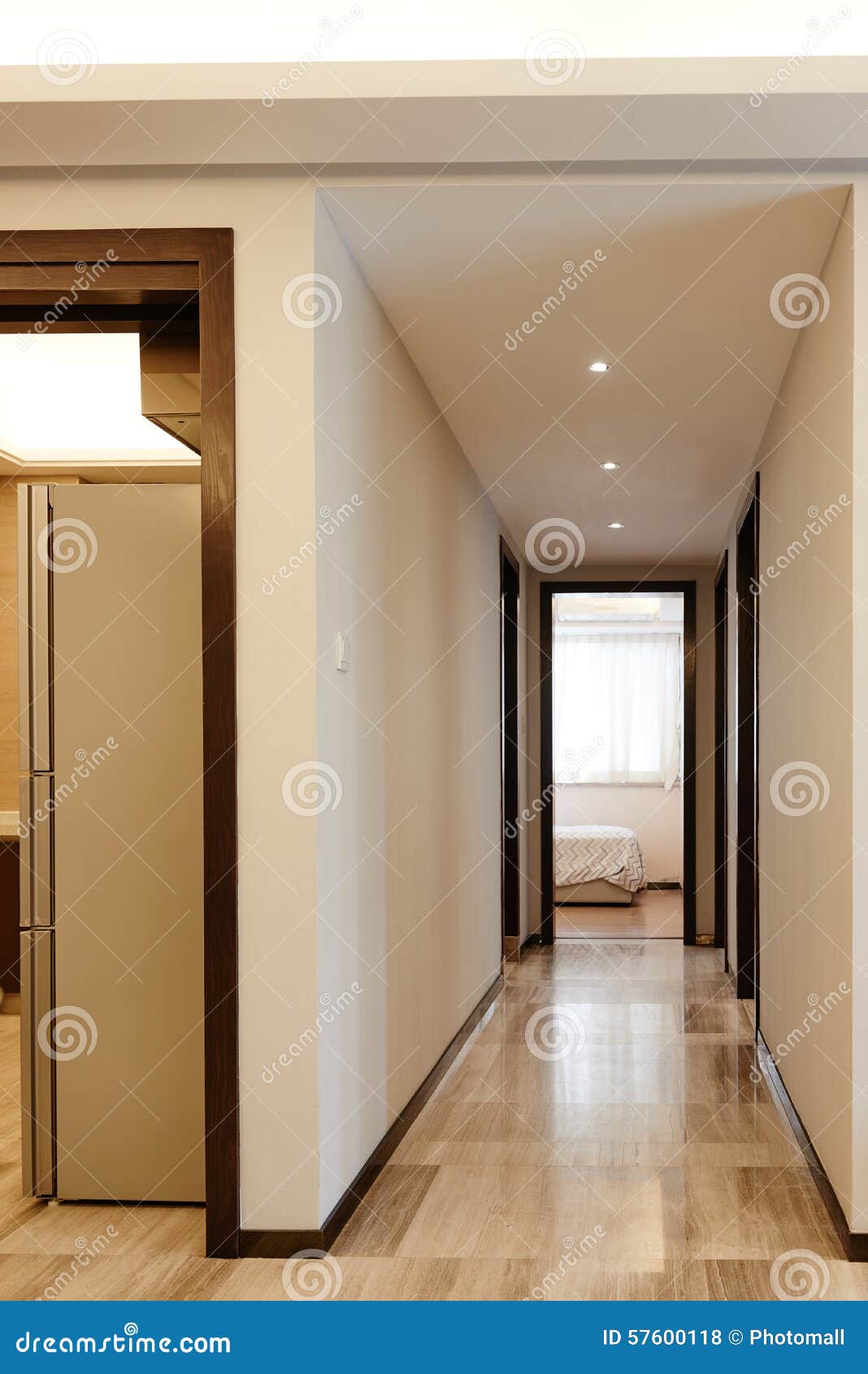 Door and hallway stock photo. Image of house, dining 57600118