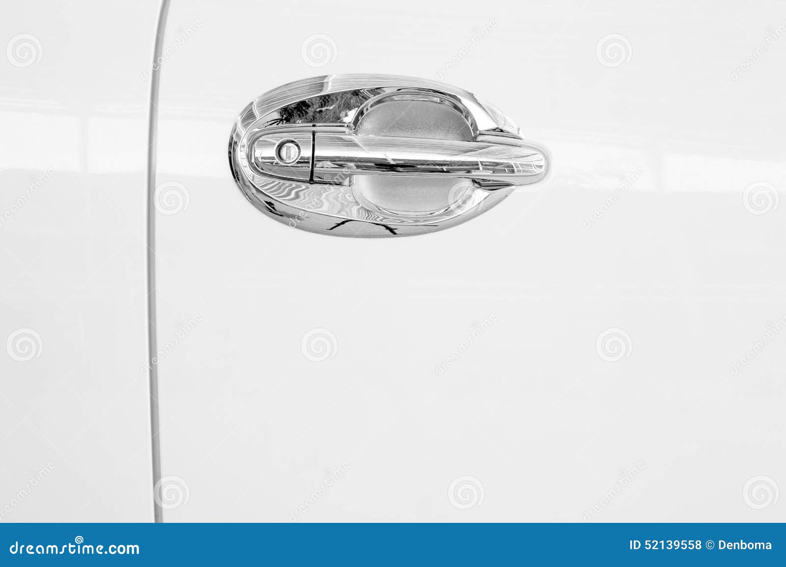 Door handle car stock photo. Image of chrome, lock, metal 52139558