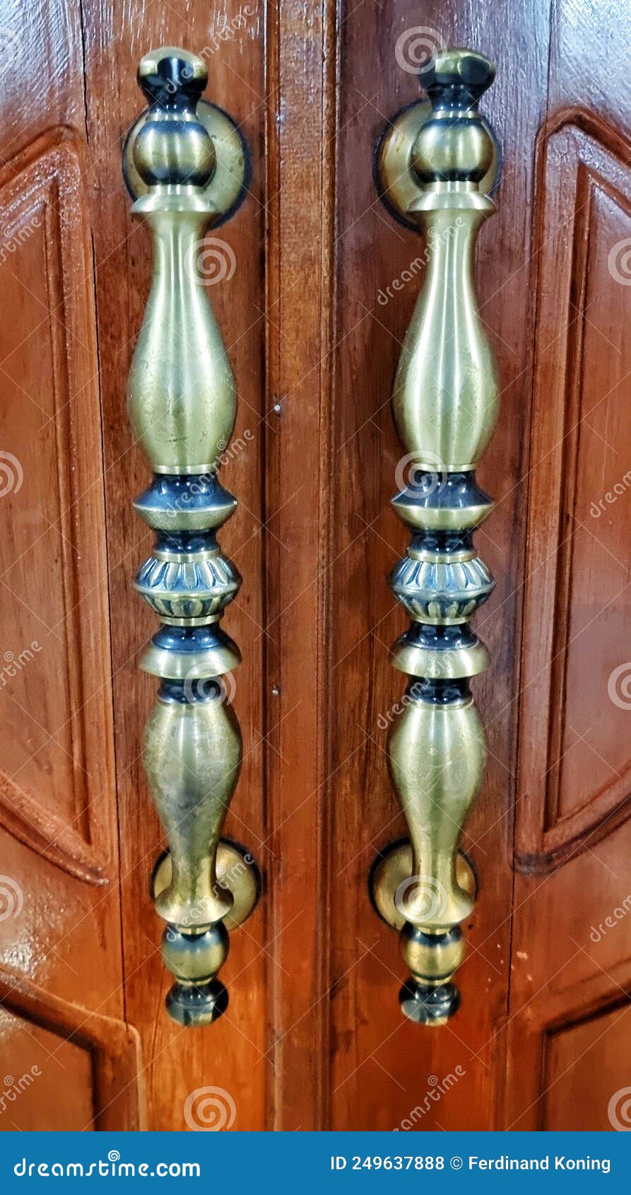 The Door Handle Has a Luxurious Classic Design Stock Photo Image of