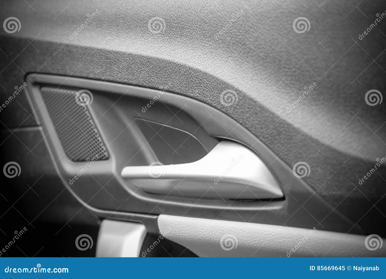 Door handle inside car stock image. Image of vehicle 85669645