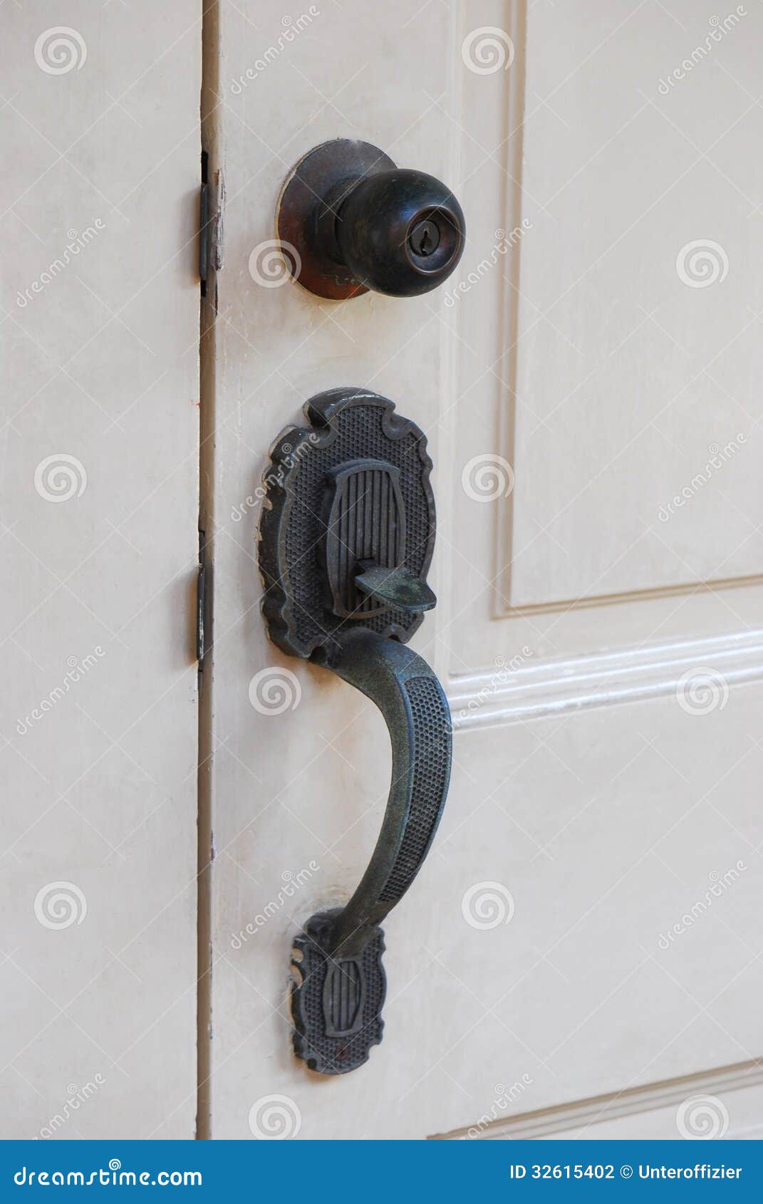 Door Handle and Knob stock photo. Image of locked, hide - 32615402