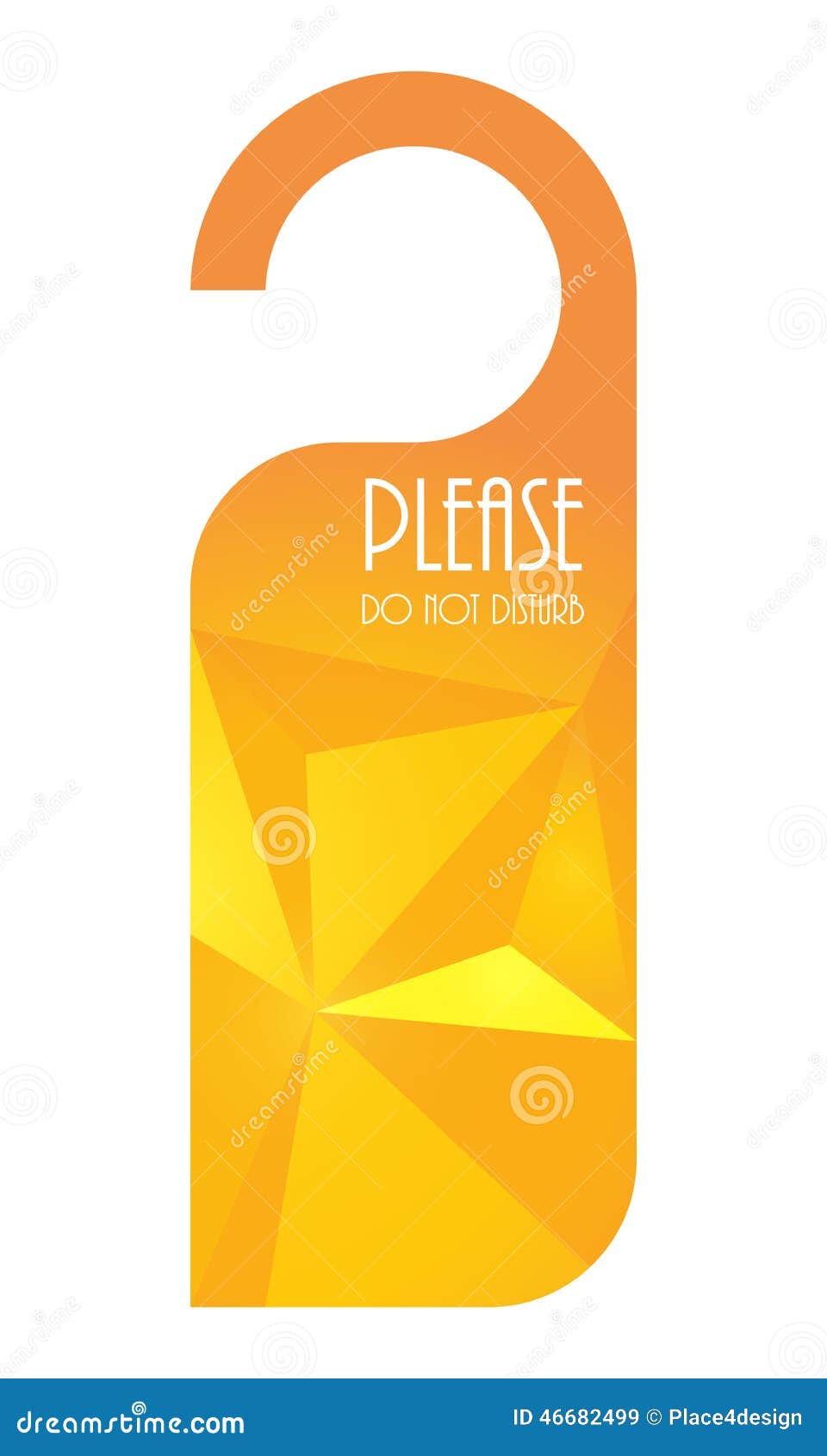 Door Hanger Template. Vector With Die Cut / Laser Cut Lines. Set With