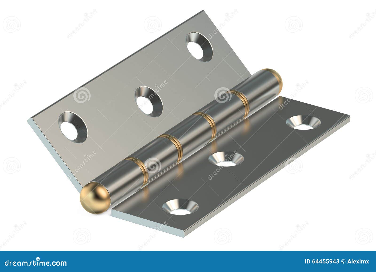Door Hinge stock illustration. Illustration of metallic 64455943