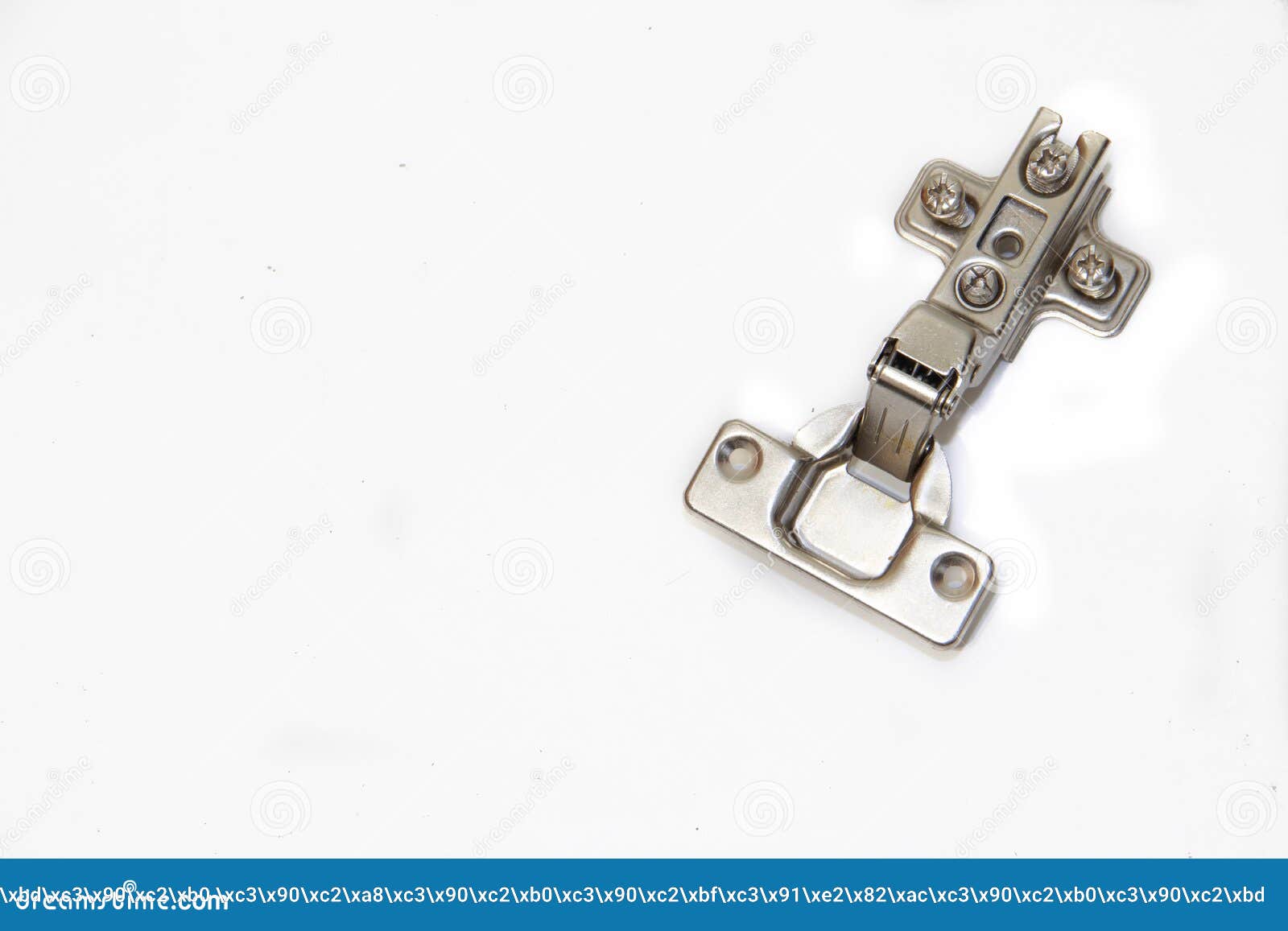 Door Hinges Isolated on White Background. Accessories on a White