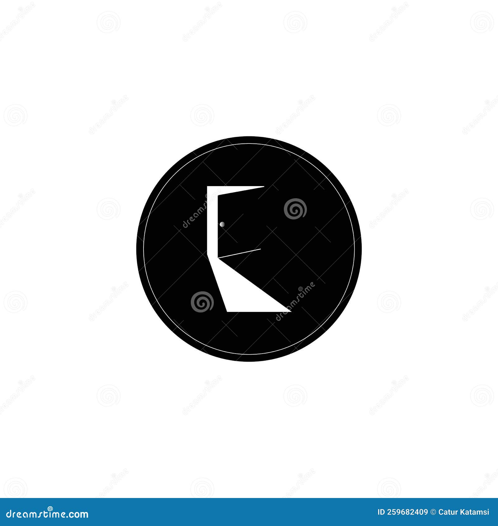 Door icon logo vector stock illustration. Illustration of door 259682409
