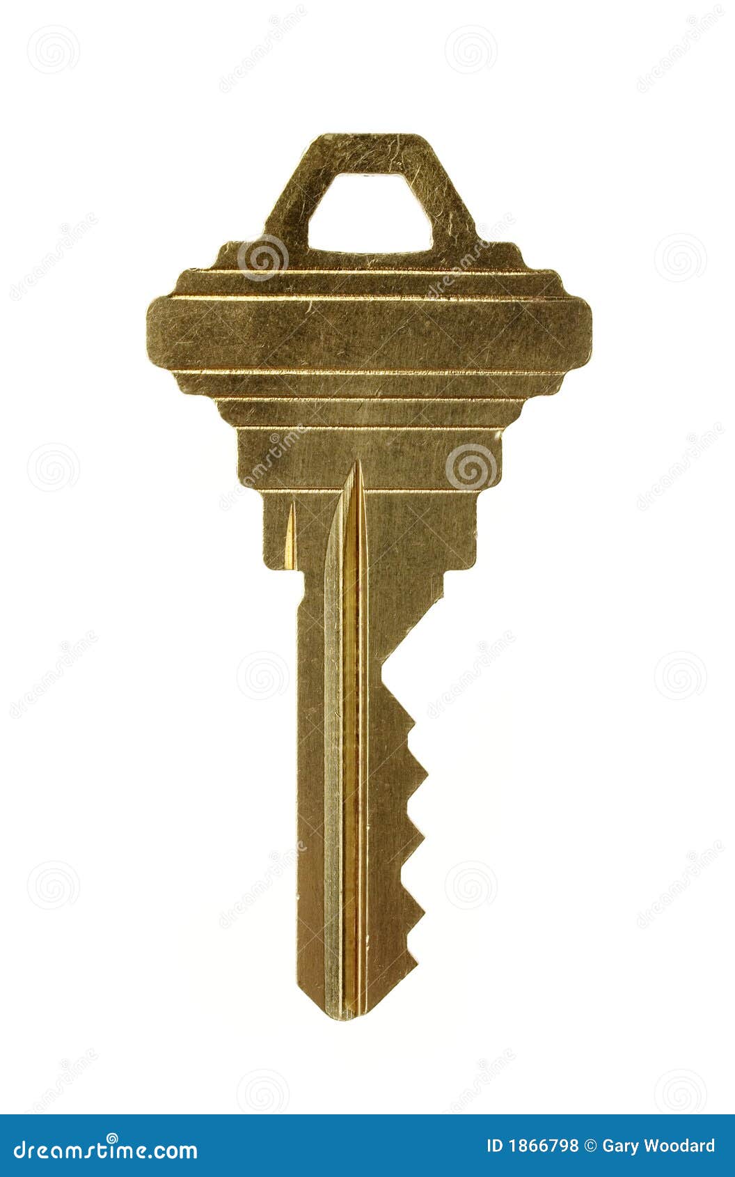 brass key.